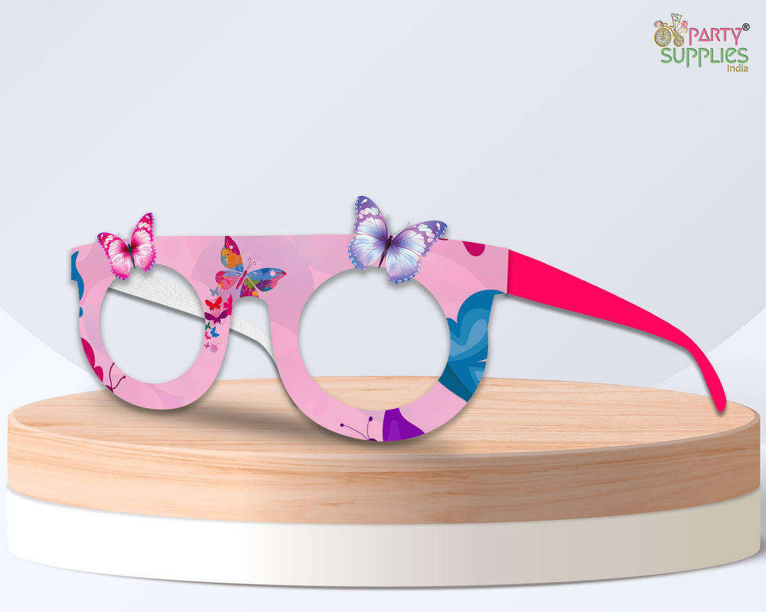 Butterfly theme Birthday Party glasses