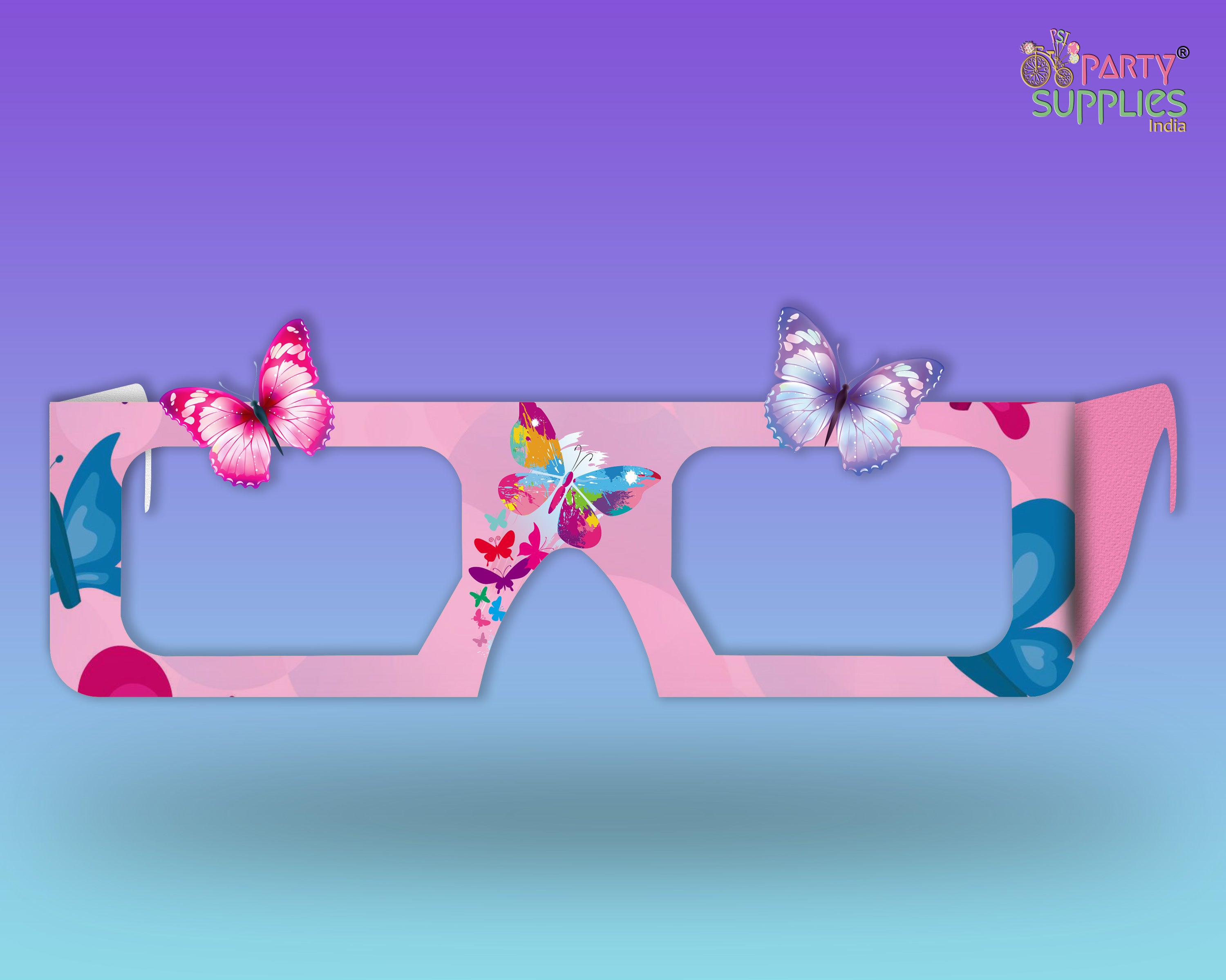 Butterfly theme Birthday Party glasses