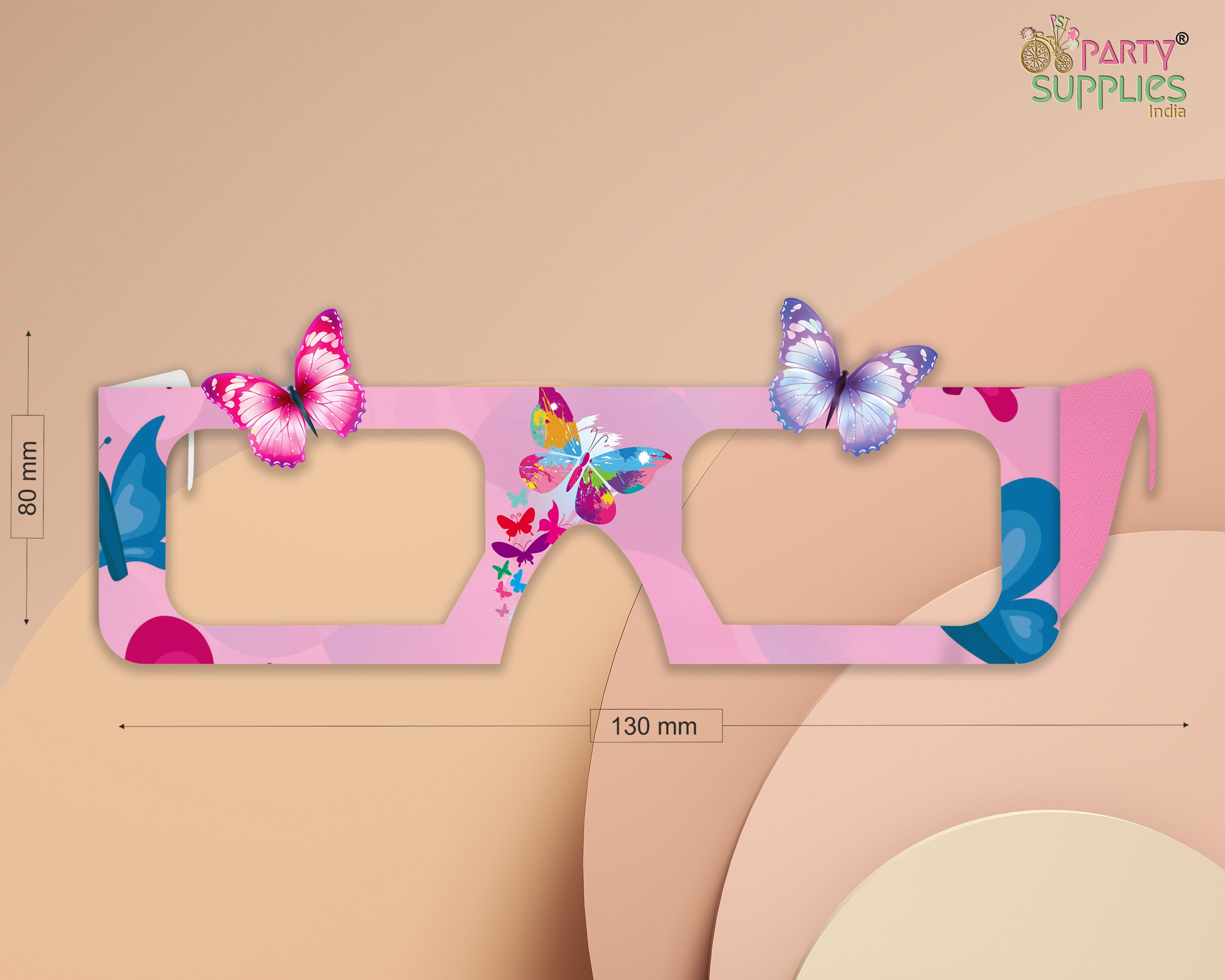 Butterfly theme Birthday Party glasses