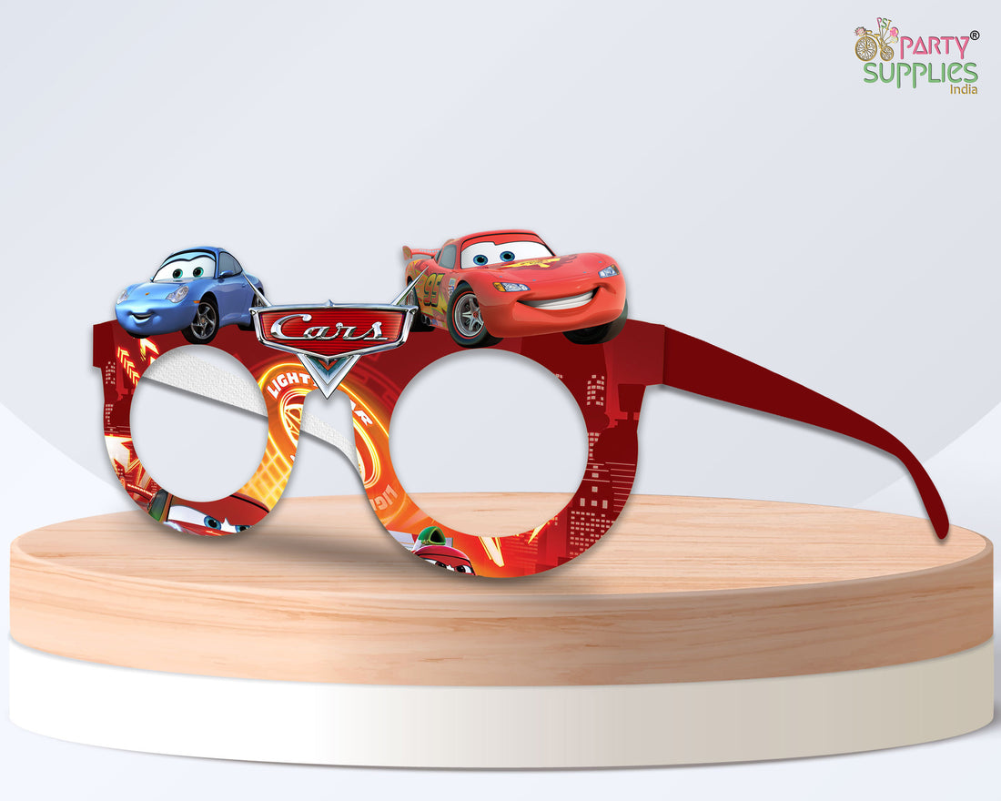 Car theme Birthday Party glasses