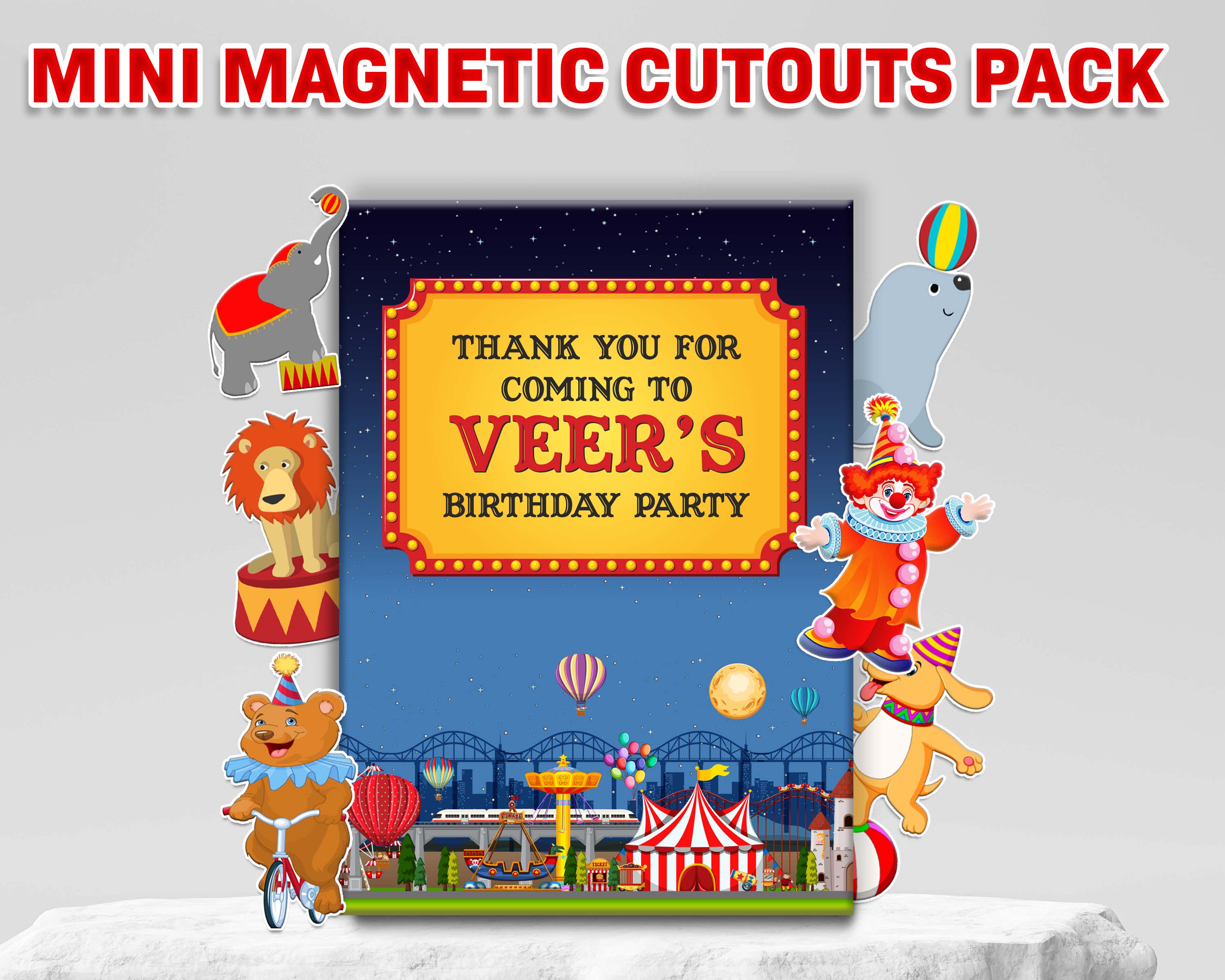 Circus Theme Mini Magnetic Return Gift Pack