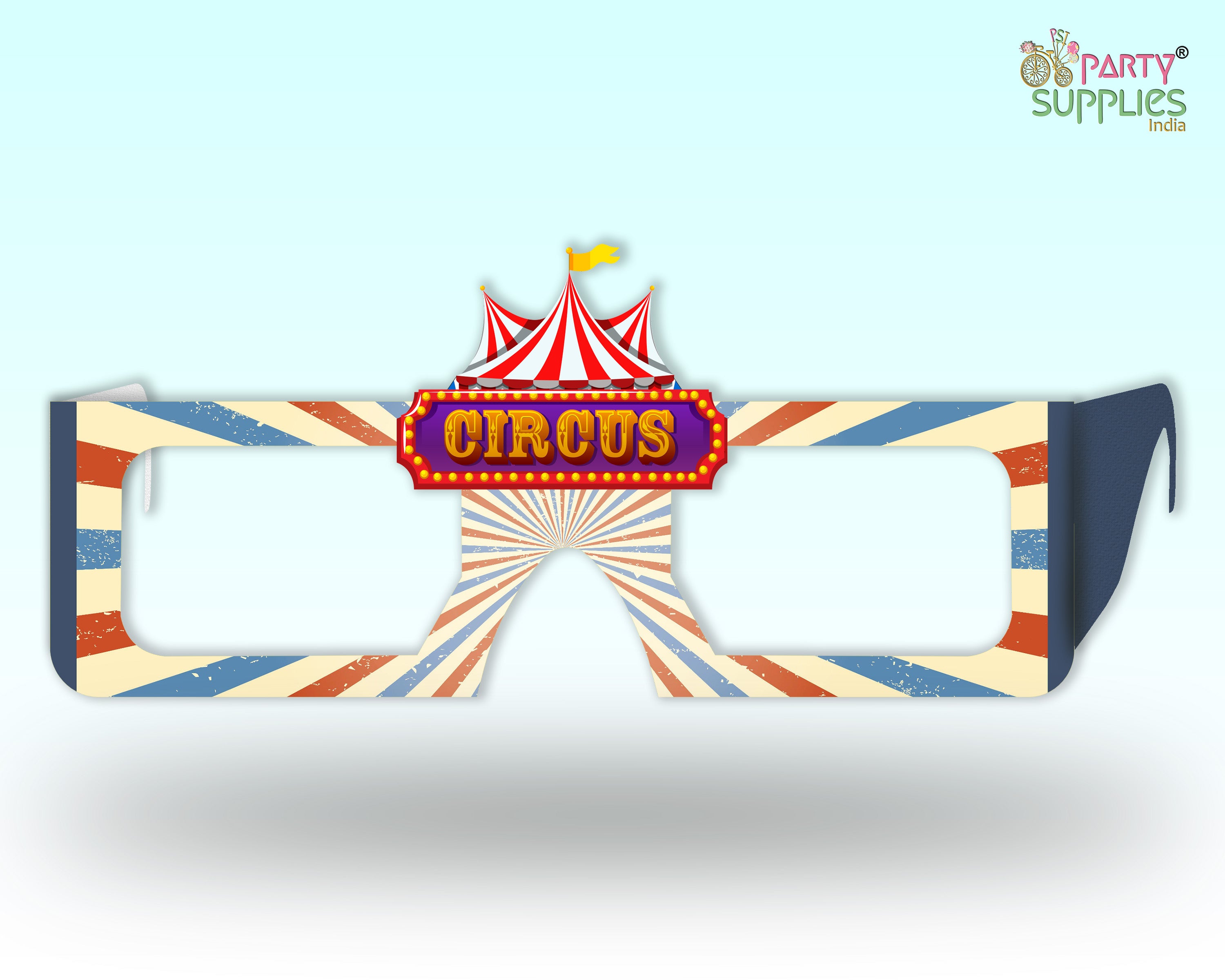Circus theme Birthday Party glasses