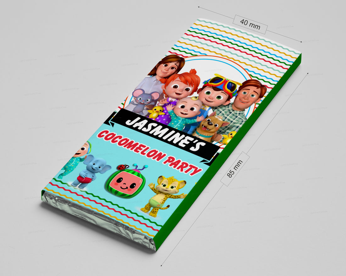 Cocomelon Girl Theme Home Made Chocolate Return Gifts