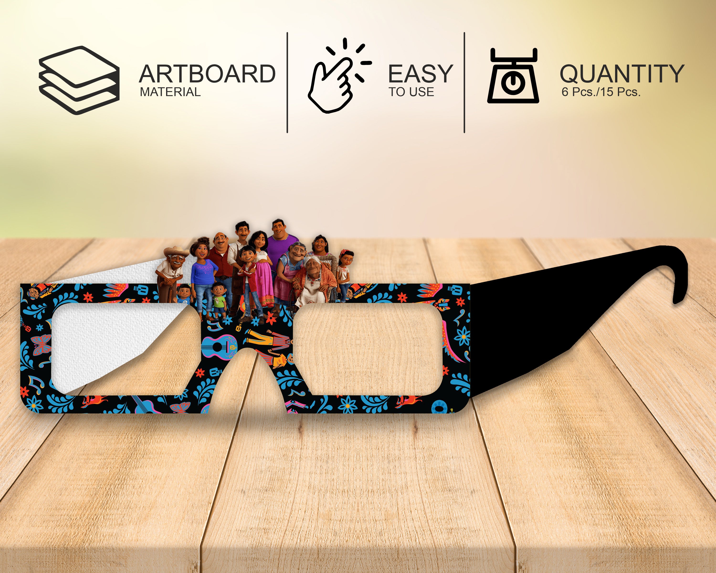 Coco theme Birthday Party glasses