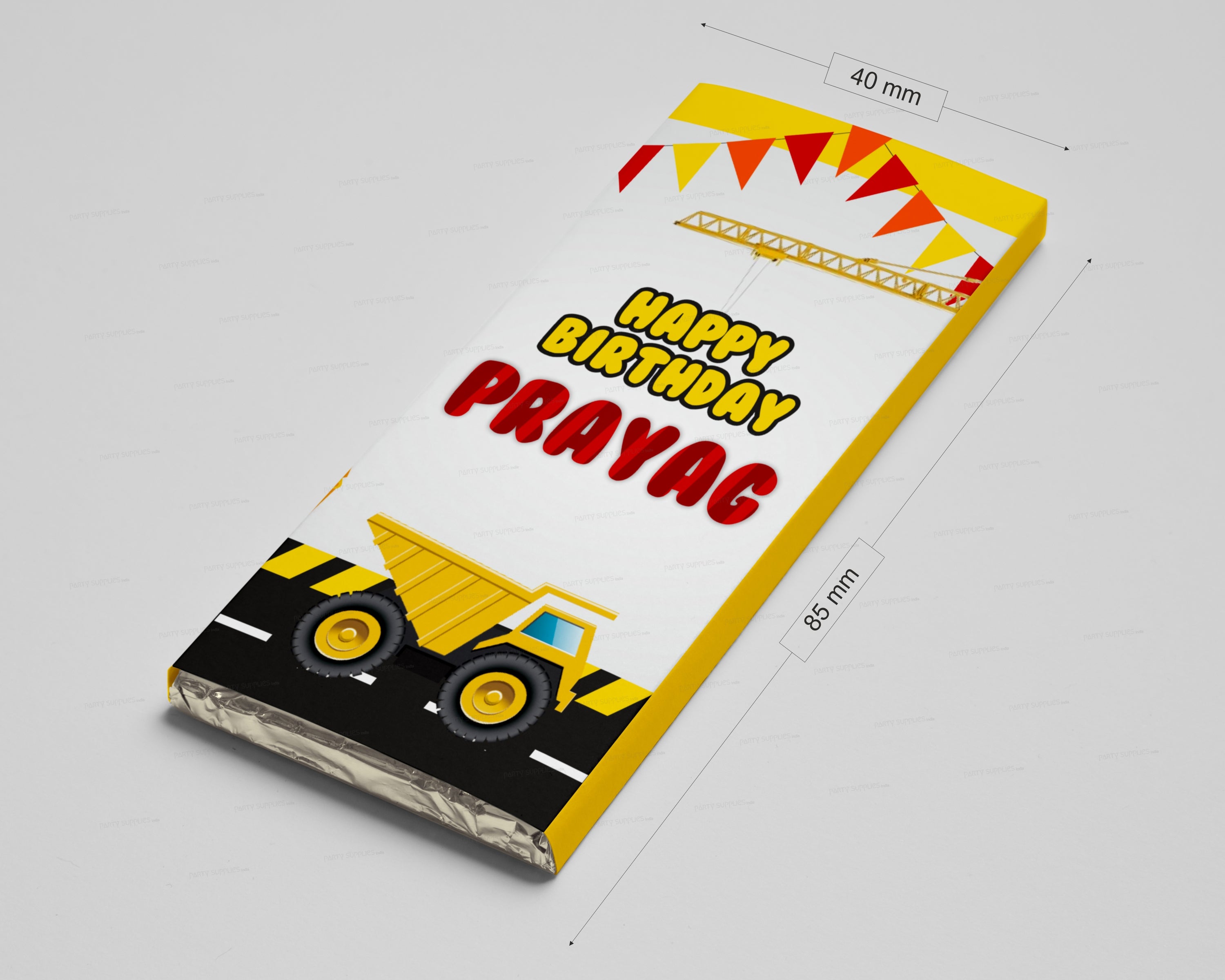 Construction Theme Home Made Chocolate Return Gifts