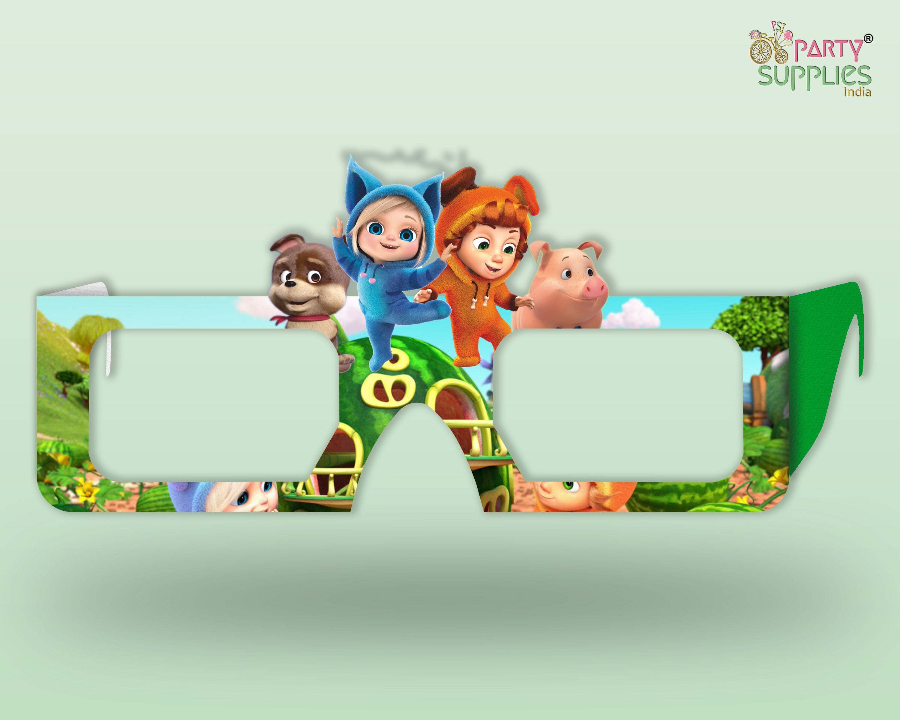 Dave And Ava theme Birthday Party glasses