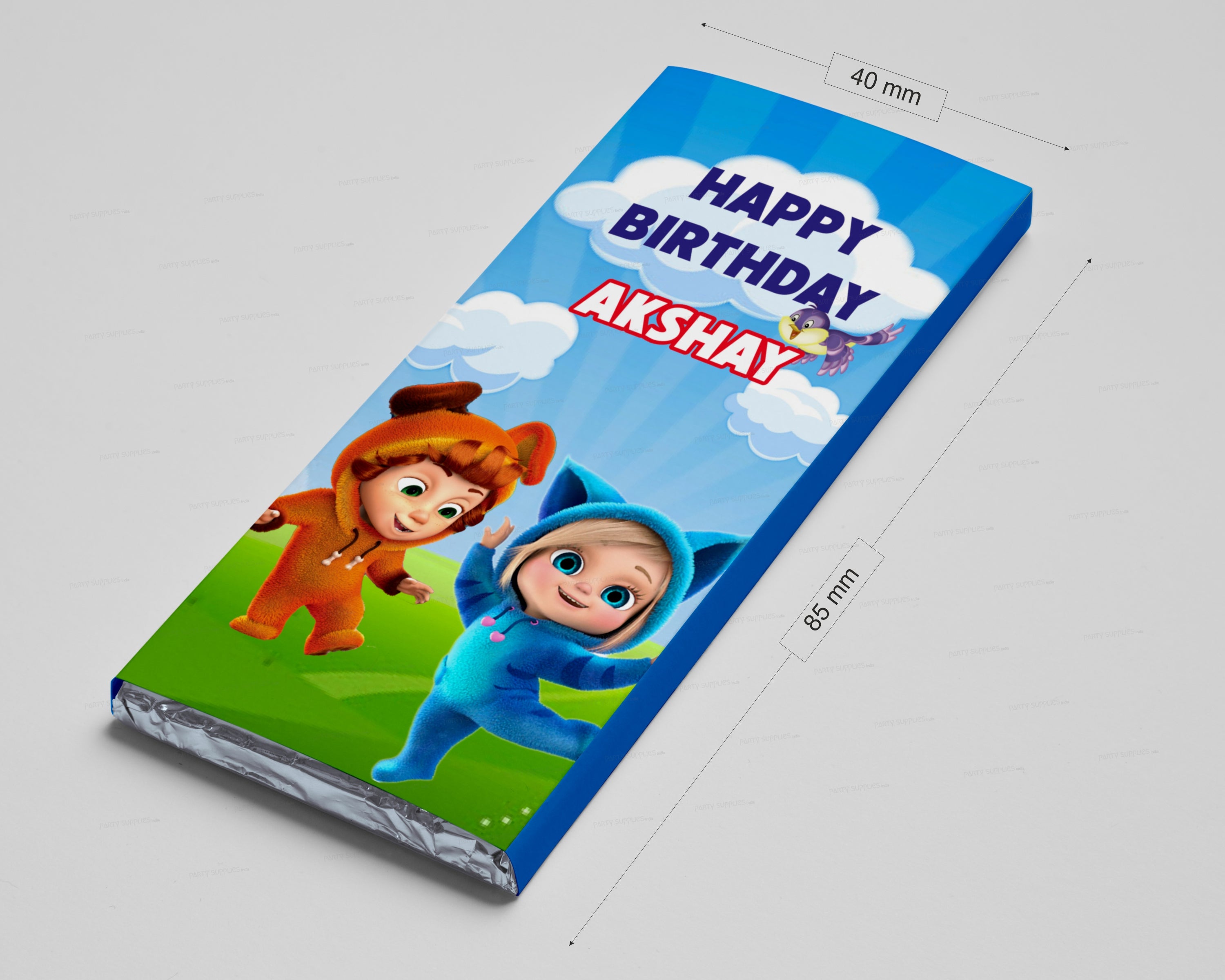 Dev And Ava Theme Home Made Chocolate Return Gifts