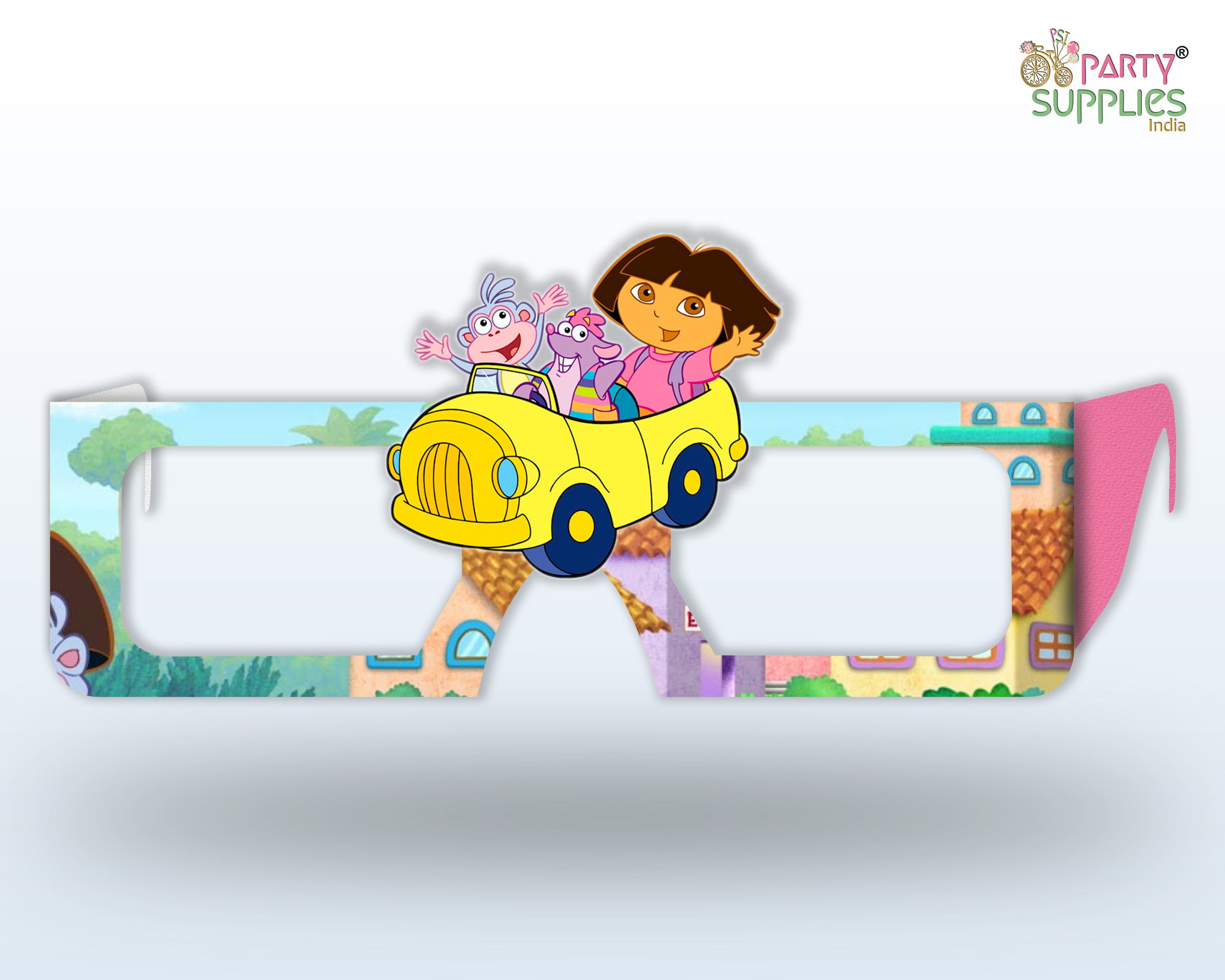 Dora theme Birthday Party glasses