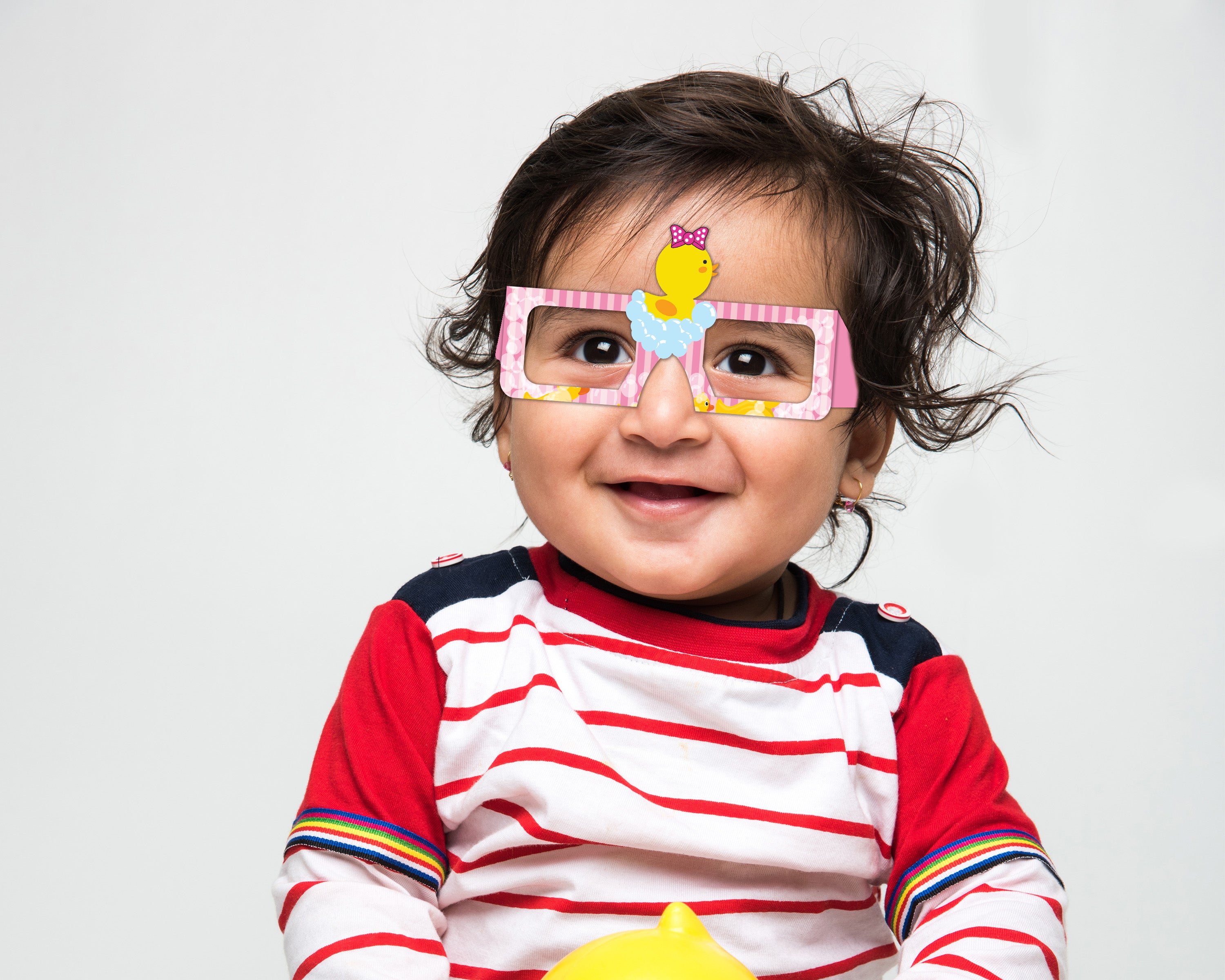 Duck Girl theme Birthday Party glasses