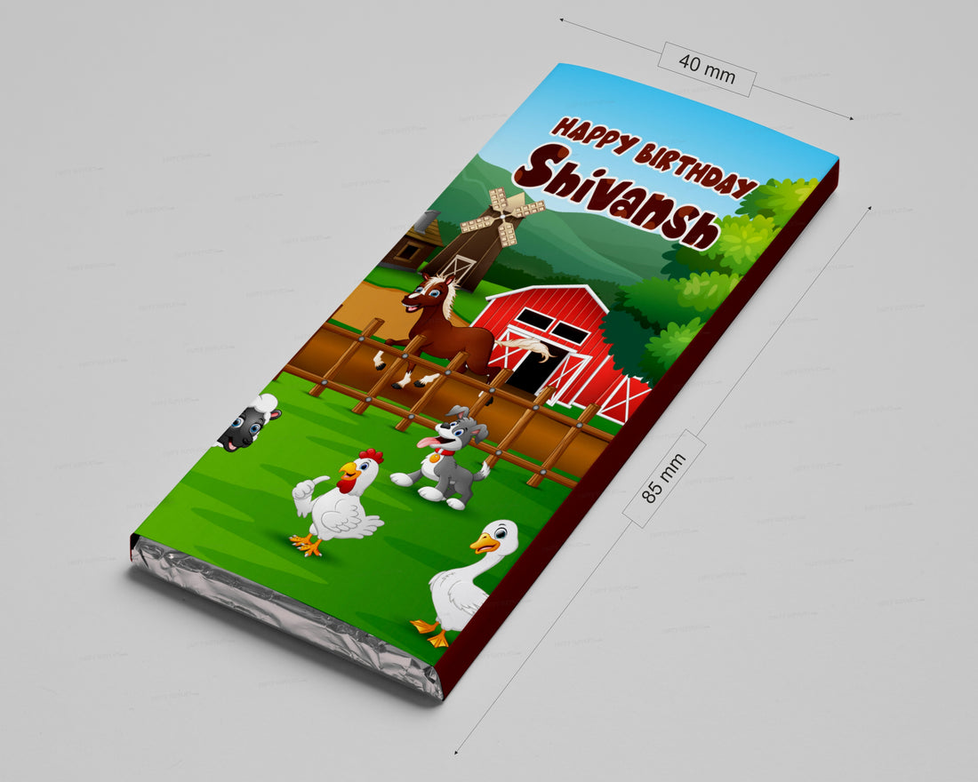 Farm Theme Home Made Chocolate Return Gifts