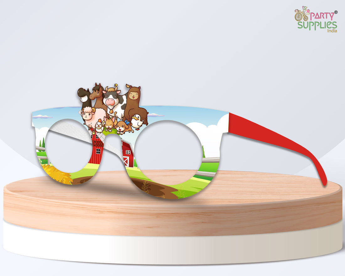 Farm Theme Birthday Party glasses