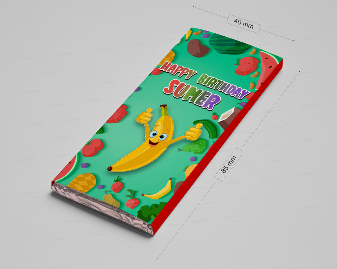 Fruits Theme Home Made Chocolate Return Gifts