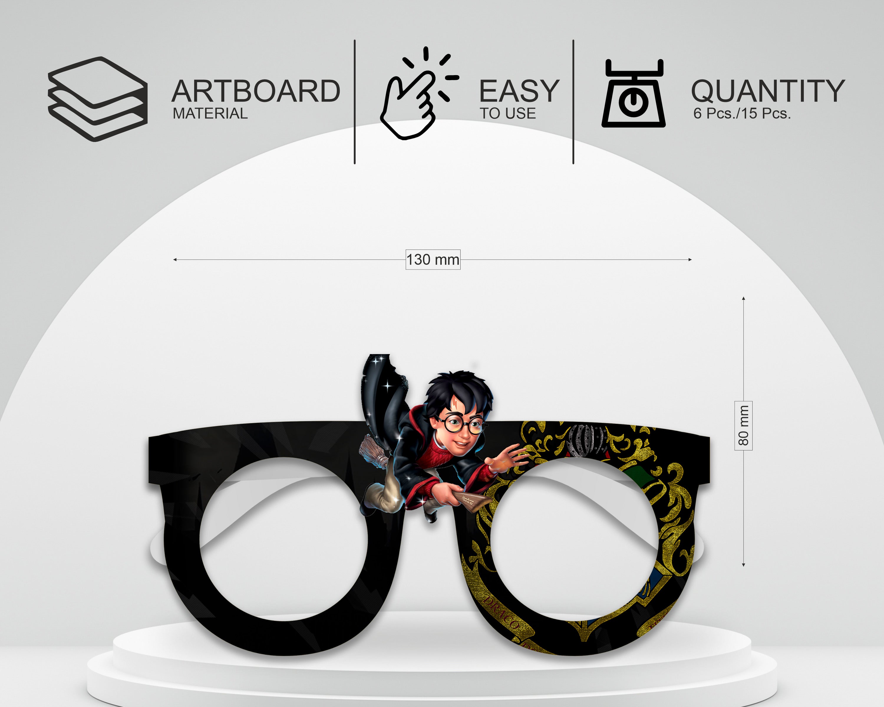 Harry Potter theme Birthday Party glasses