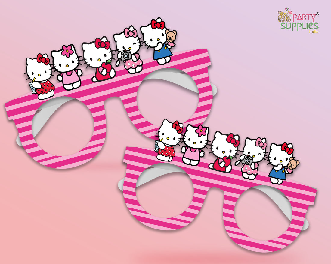 PSI Hello Kitty Theme Birthday Party Glasses