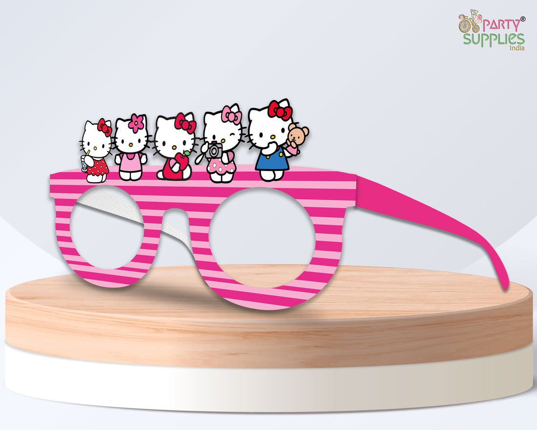 PSI Hello Kitty Theme Birthday Party Glasses