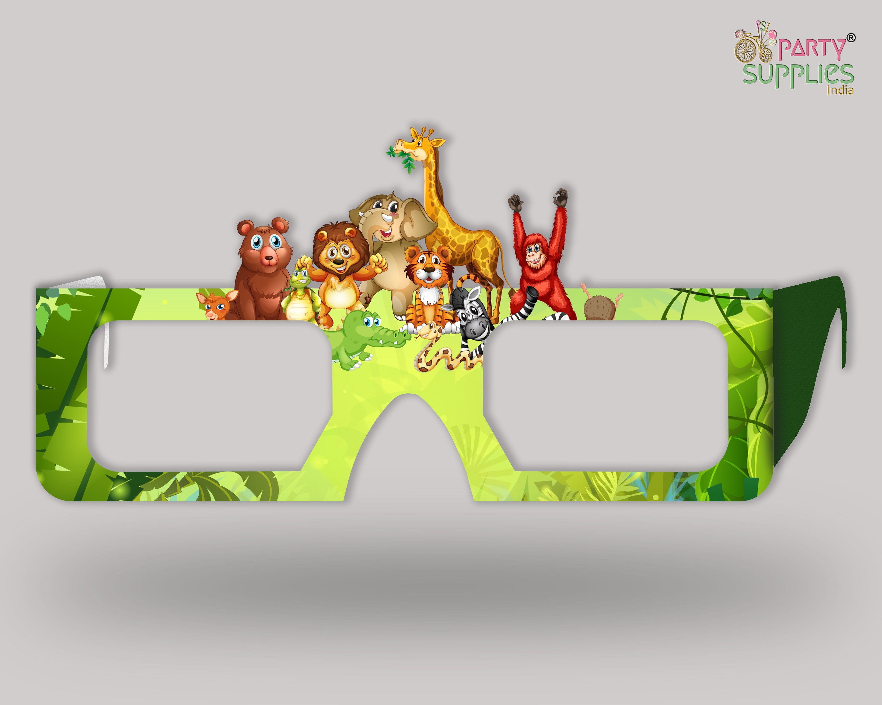 Jungle Theme Birthday Party Glasses