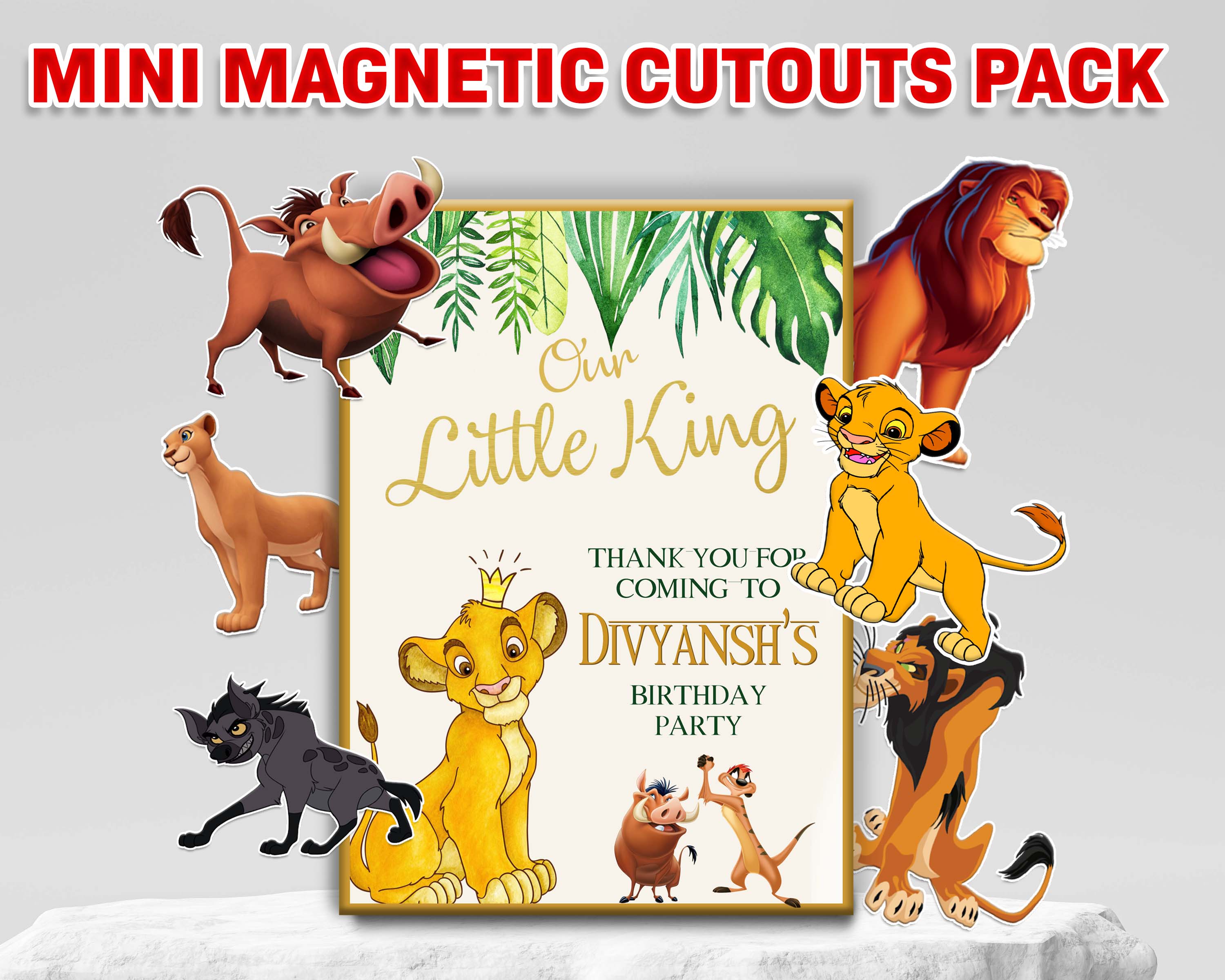 Lion King Theme Magnetic Sticker Return Gift Pack