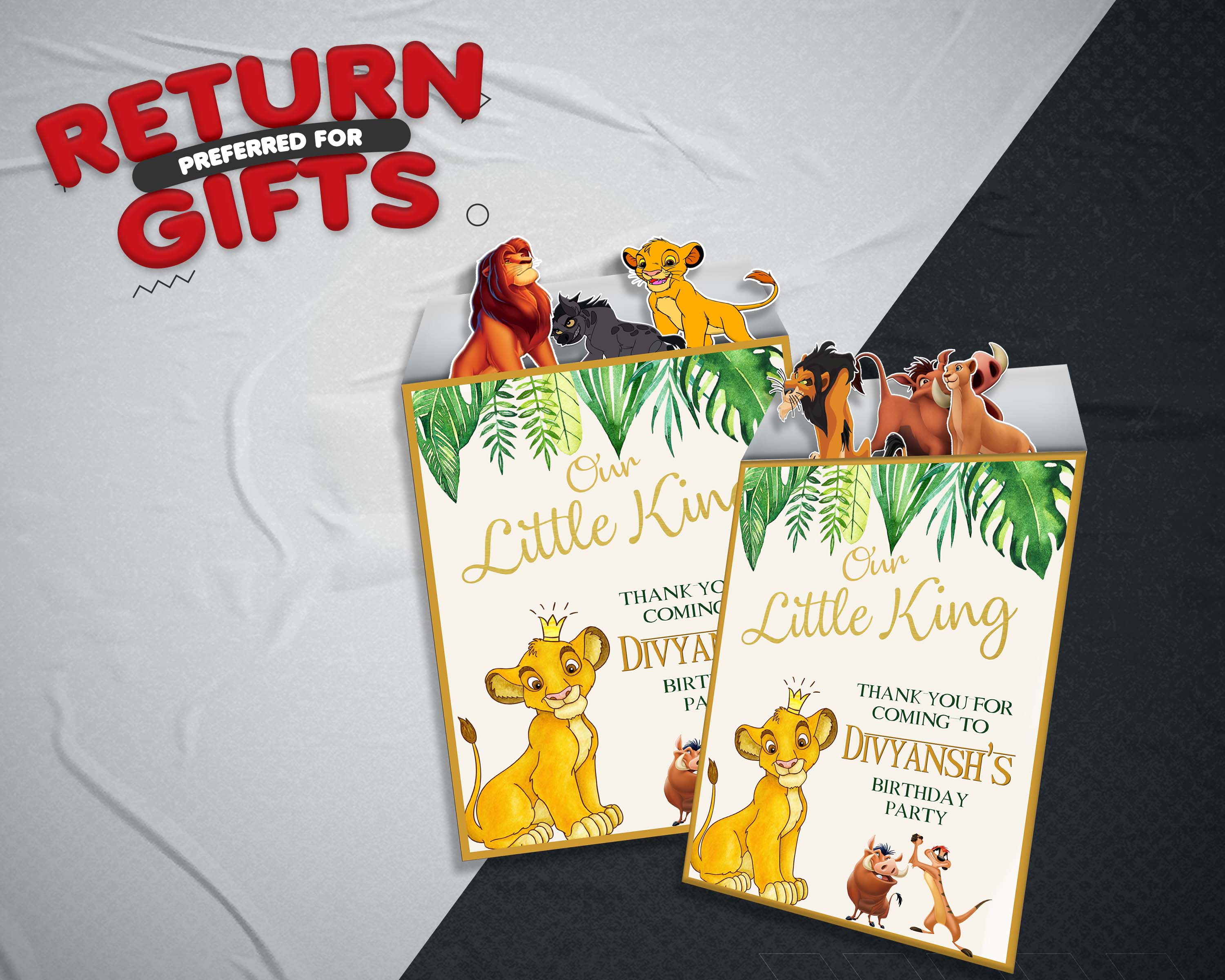 Lion King Theme Magnetic Sticker Return Gift Pack