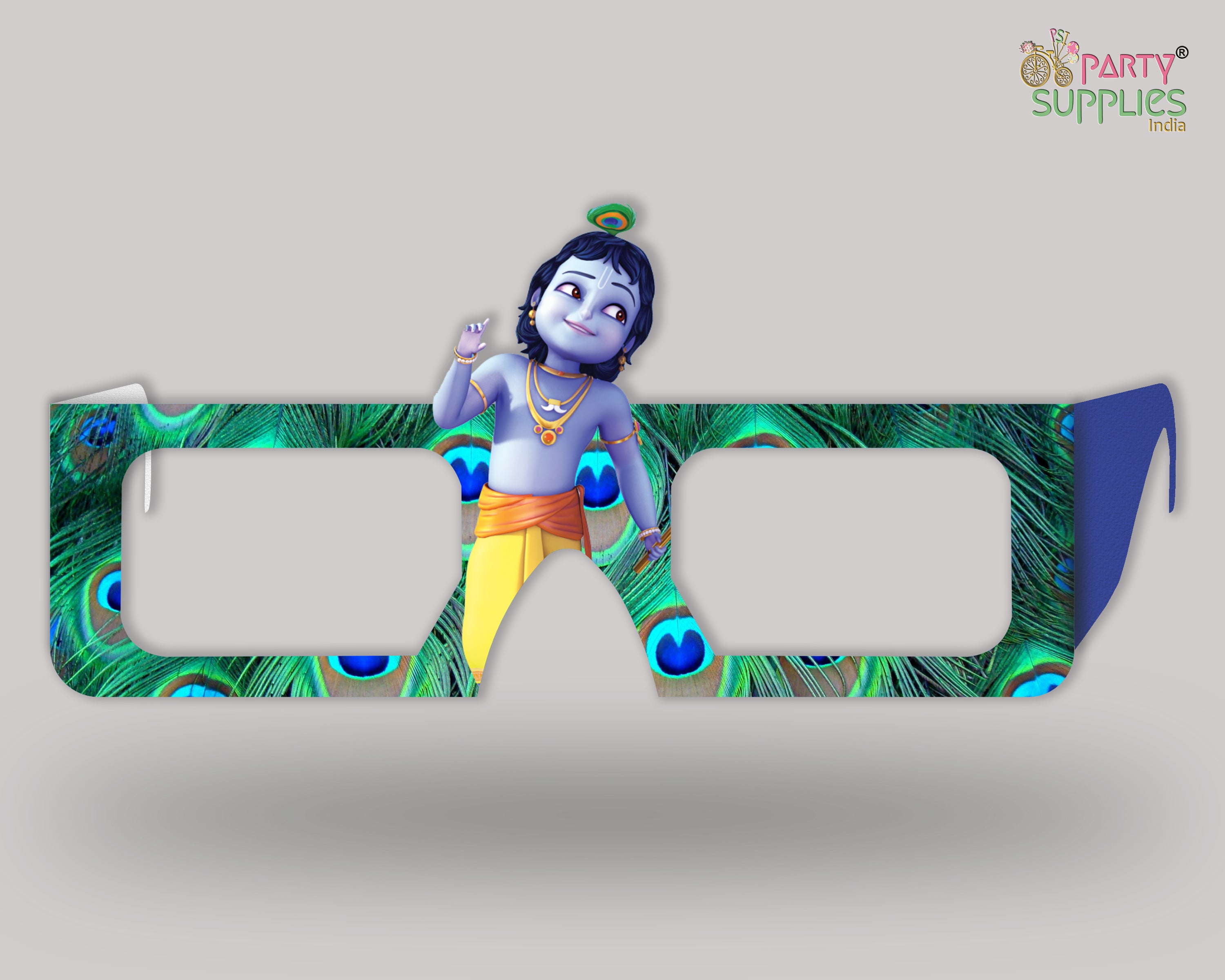 Little Krishna theme Birthday Party glasses