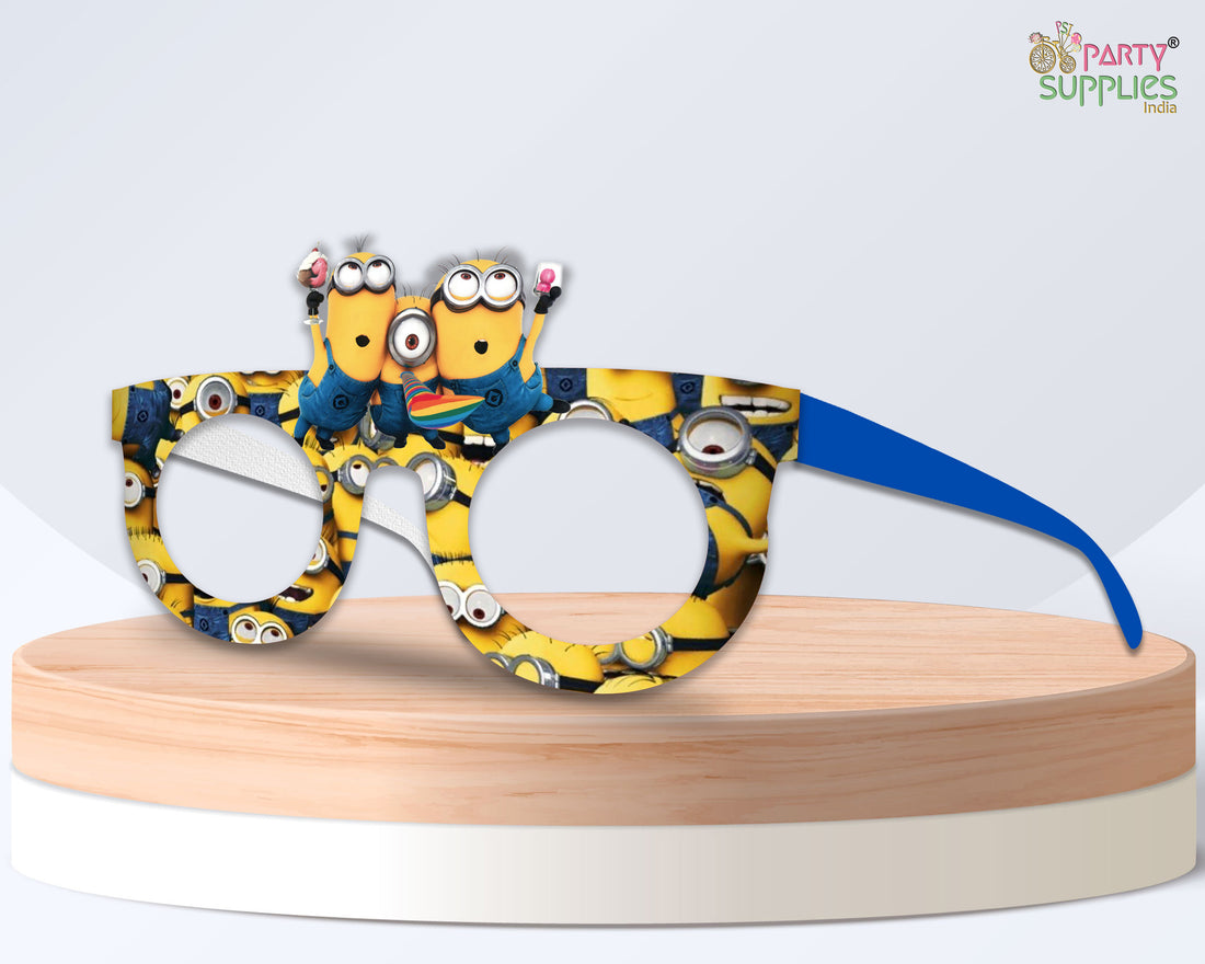 Minions theme Birthday Party glasses