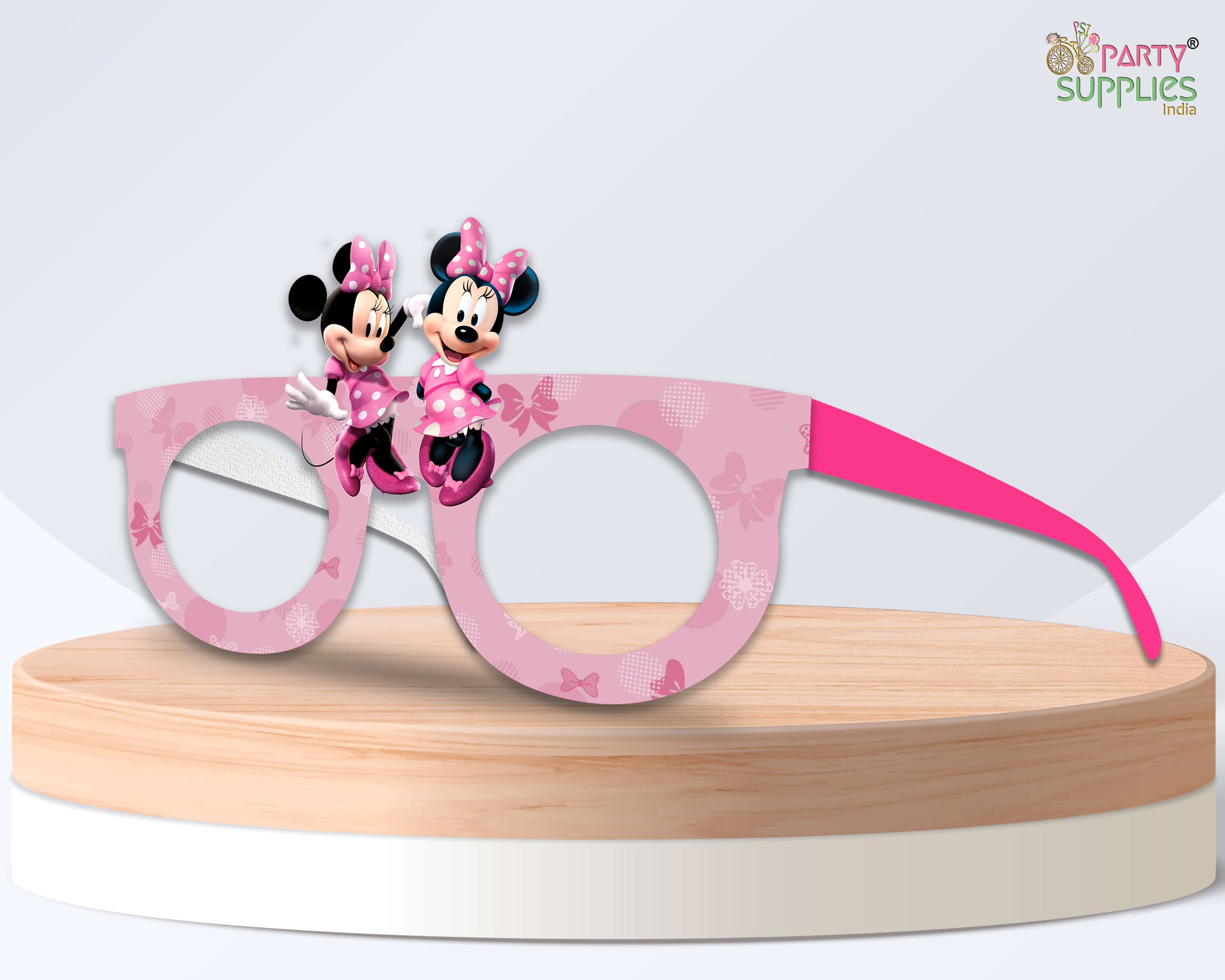 Minnie Mouse theme Birthday Party glasses