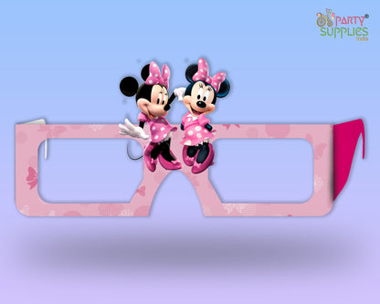 PSI Minnie Mouse theme Birthday Party glasses