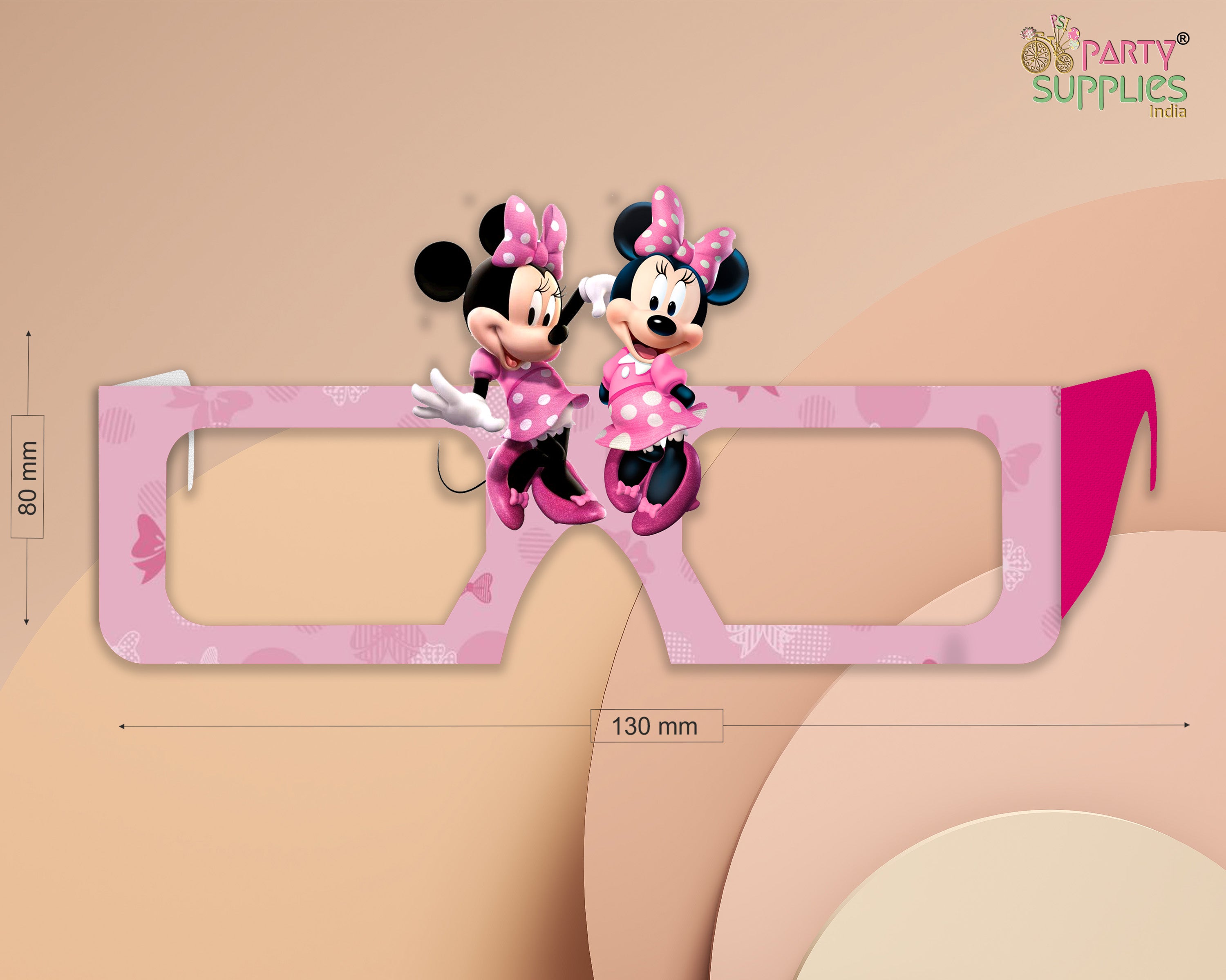 Minnie Mouse theme Birthday Party glasses