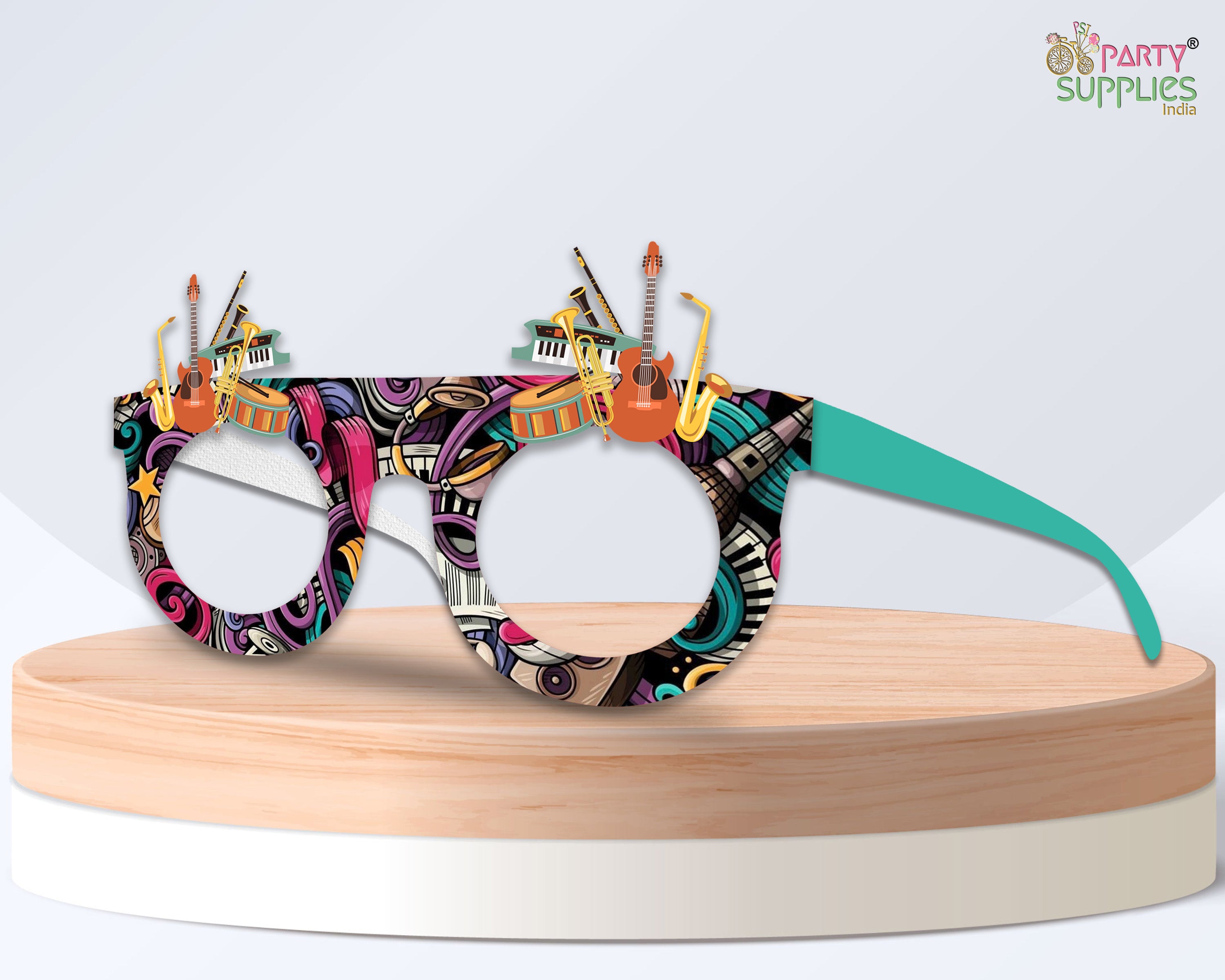 Music theme Birthday Party glasses