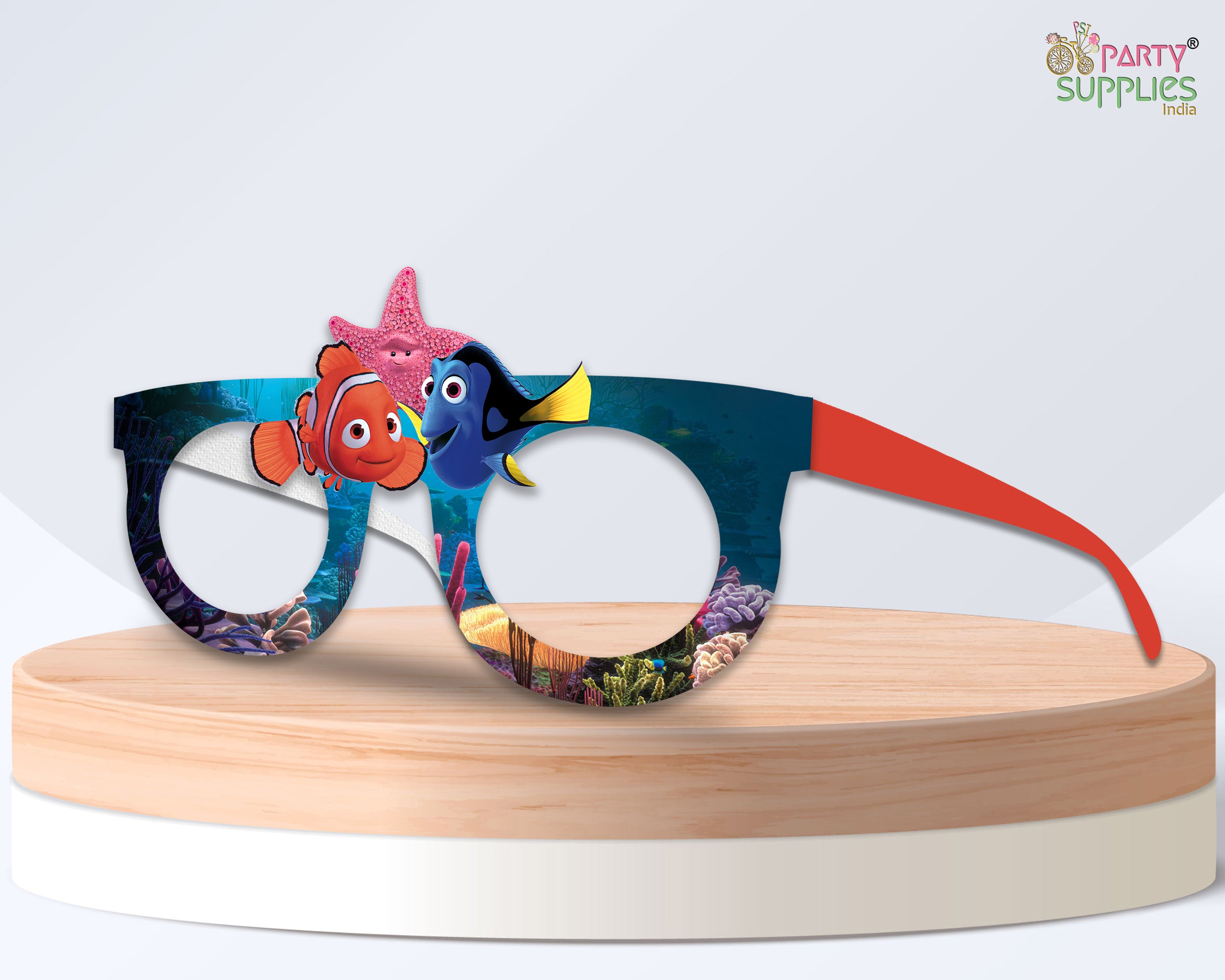 Nemo And Dory theme Birthday Party glasses