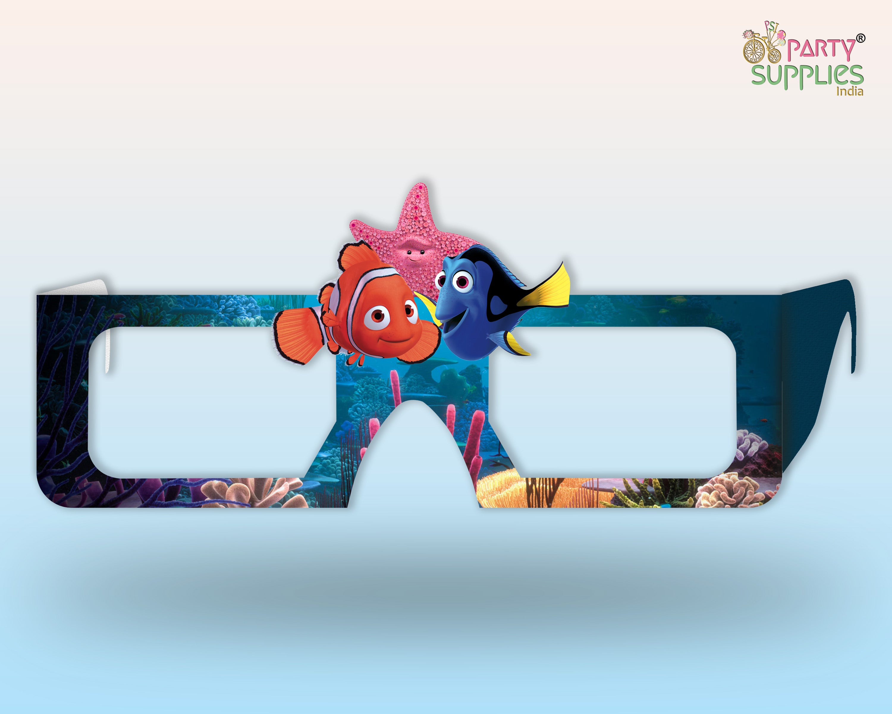Nemo And Dory theme Birthday Party glasses