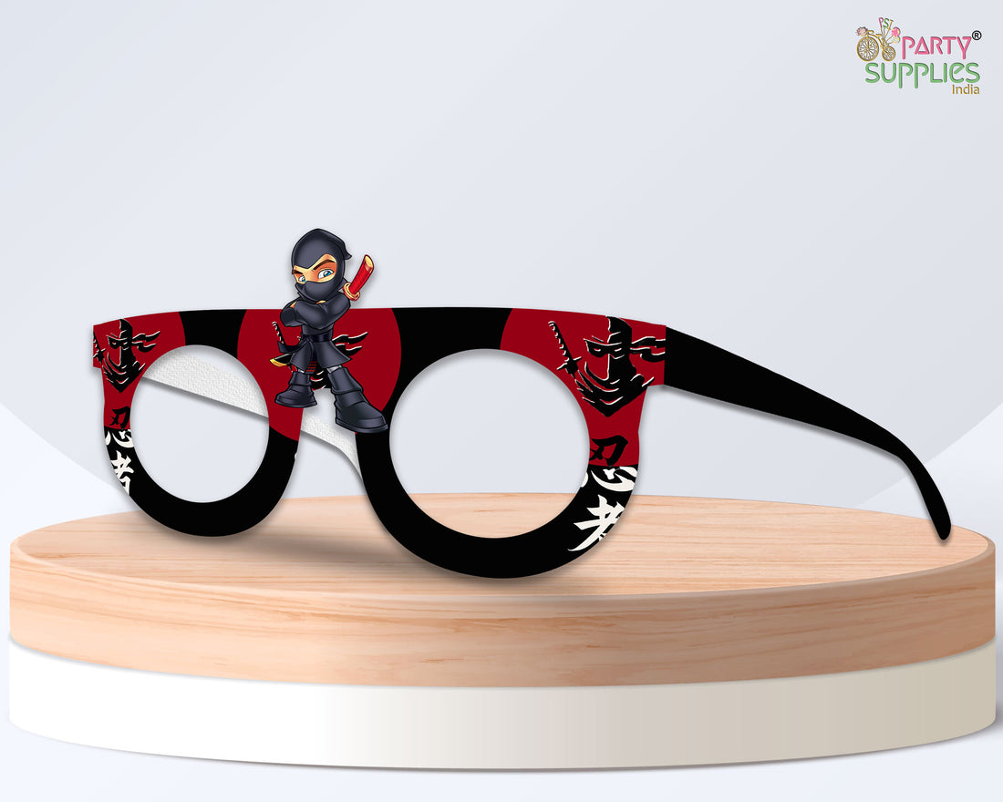 Ninja theme Birthday Party glasses