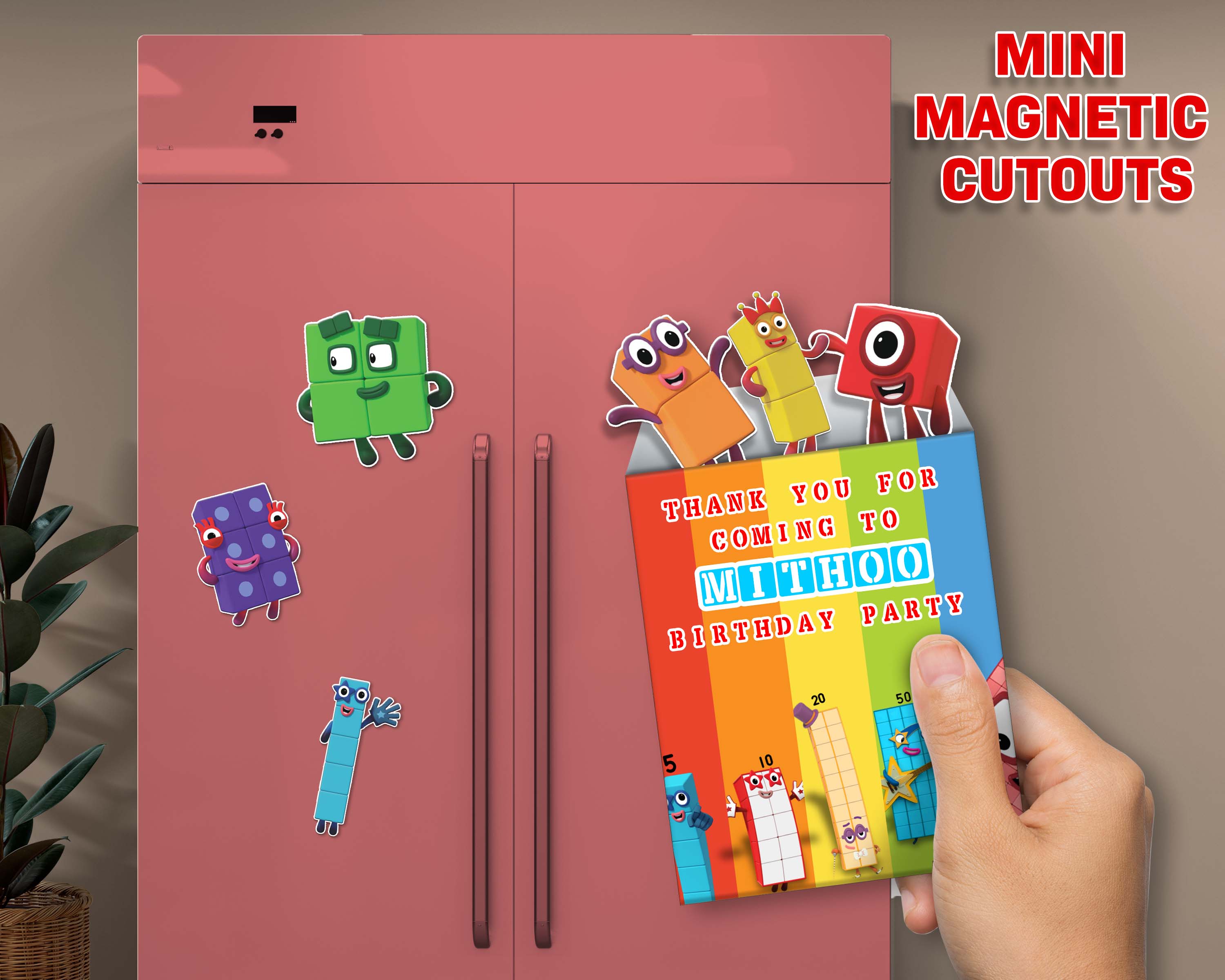 Number Blocks Theme Mini Magnetic Return Gift Pack