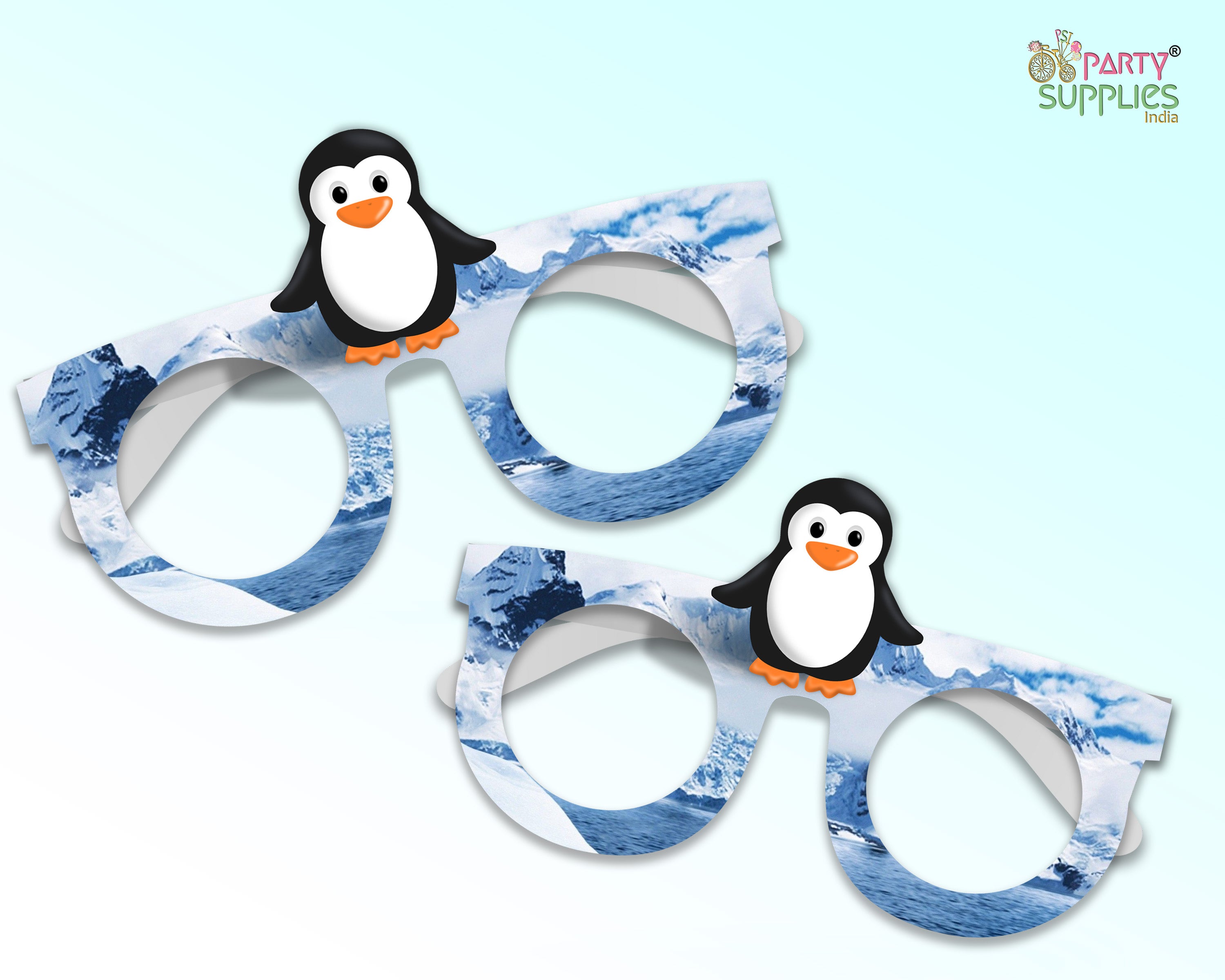 Penguin theme Birthday Party glasses