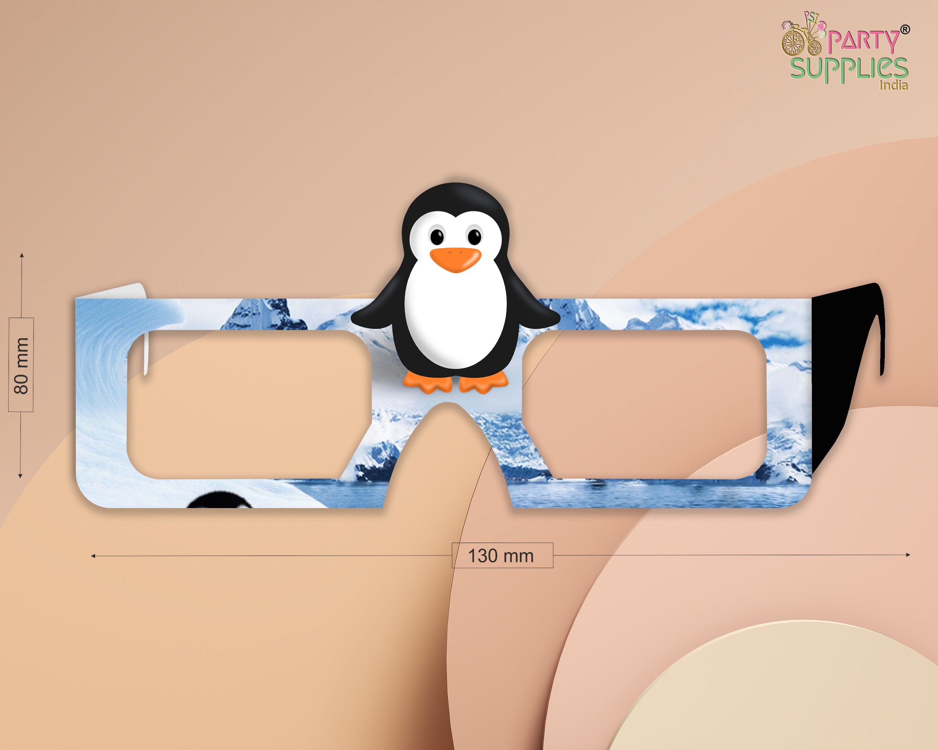 Penguin theme Birthday Party glasses