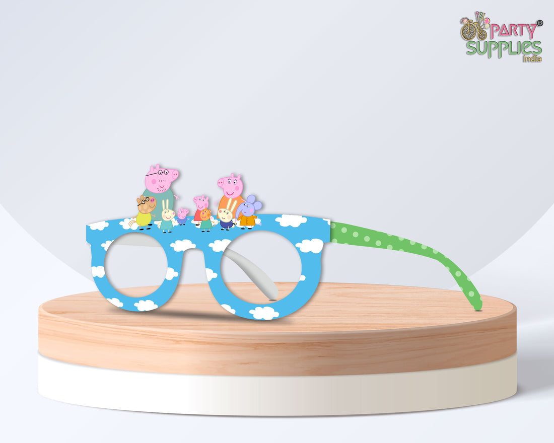Peppa Pig theme Birthday Party glasses
