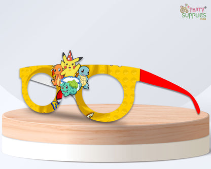 PSI Pokemon theme Birthday Party glasses