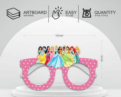 PSI Princess theme Birthday Party glasses