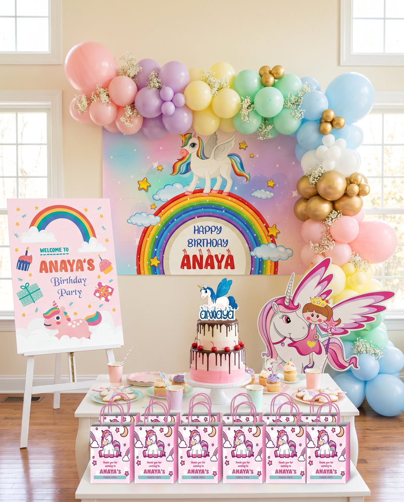🦄 Unicorn rainbow set · for Anaya