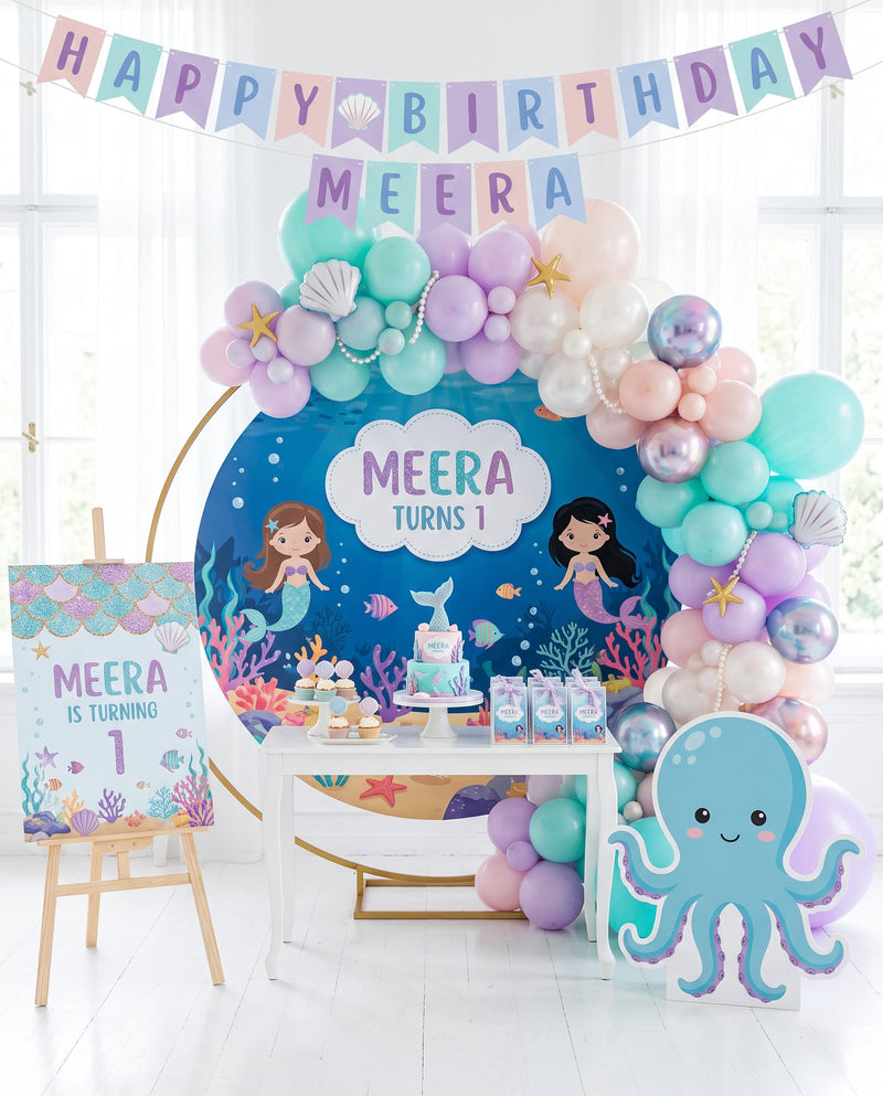 🧜♀️ Mermaid round backdrop · for Meera