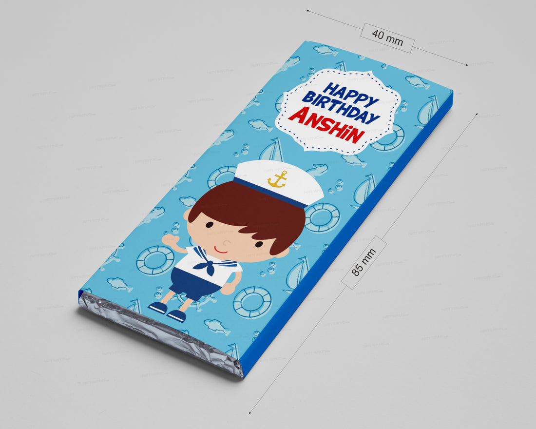 Sailor Theme Home Made Chocolate Return Gifts