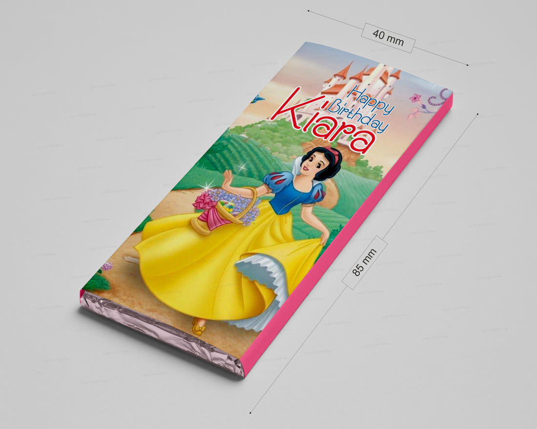 Snow White Theme Home Made Chocolate Return Gifts