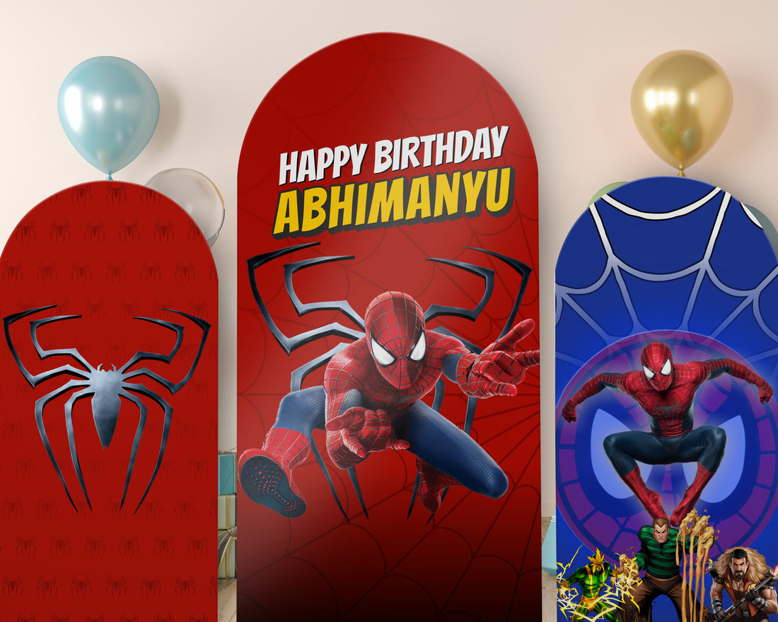 Spiderman Theme Arch Backdrop