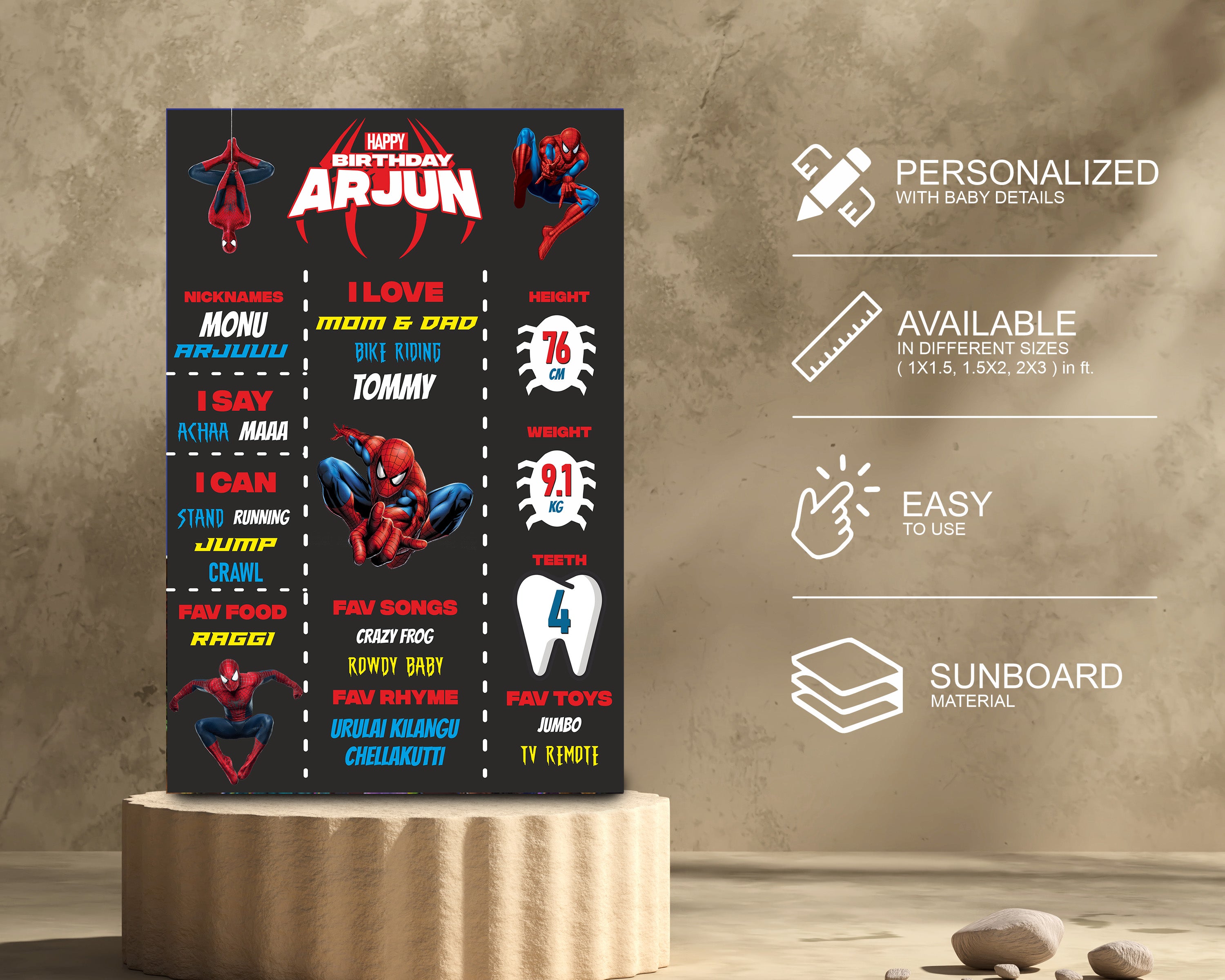 Spiderman Theme Chalk Board