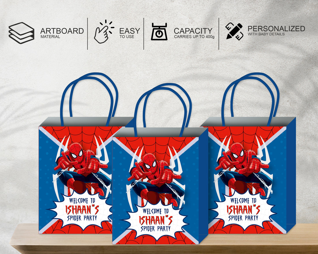 Spiderman Theme Return Gift Bag