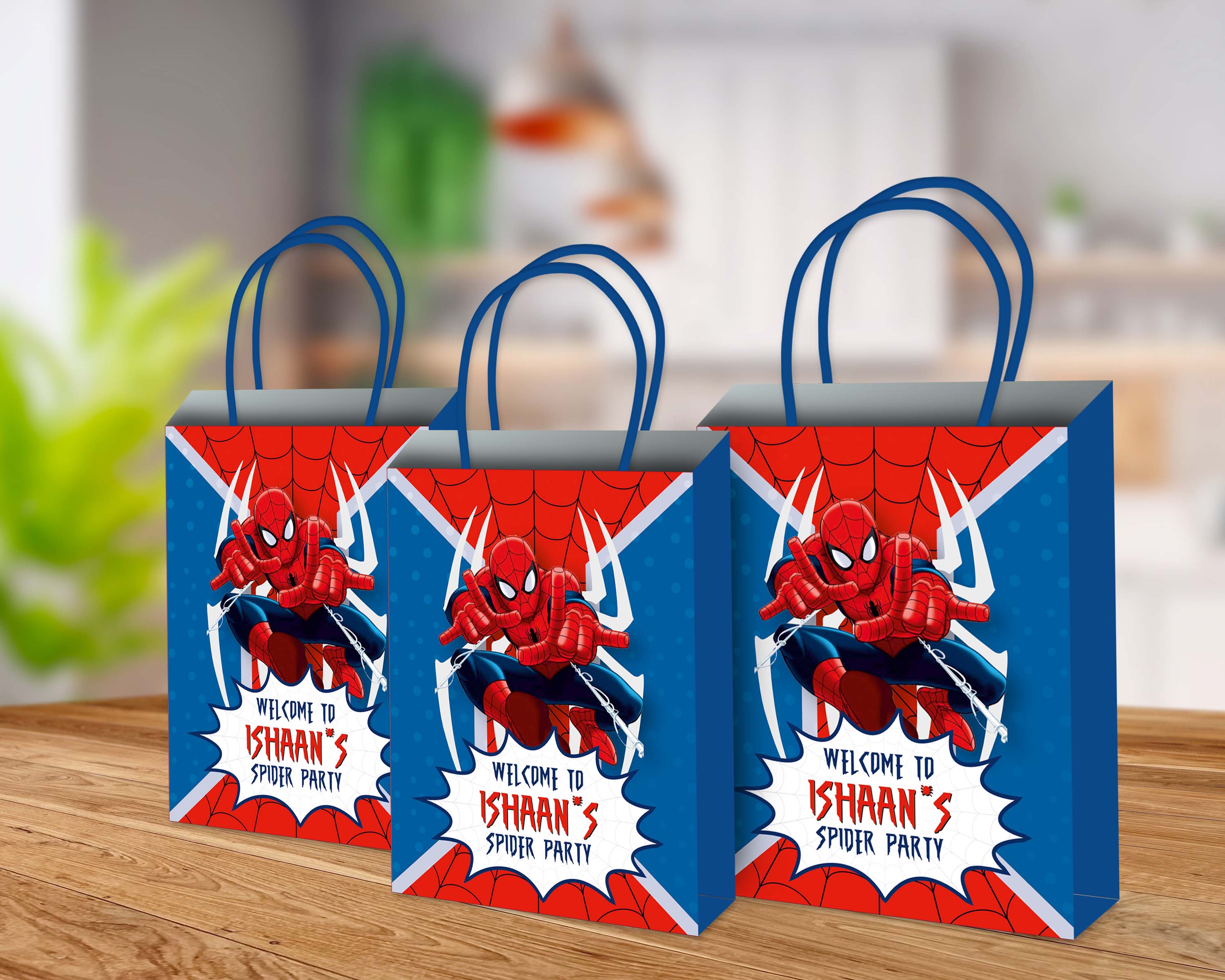 Spiderman Theme Return Gift Bag