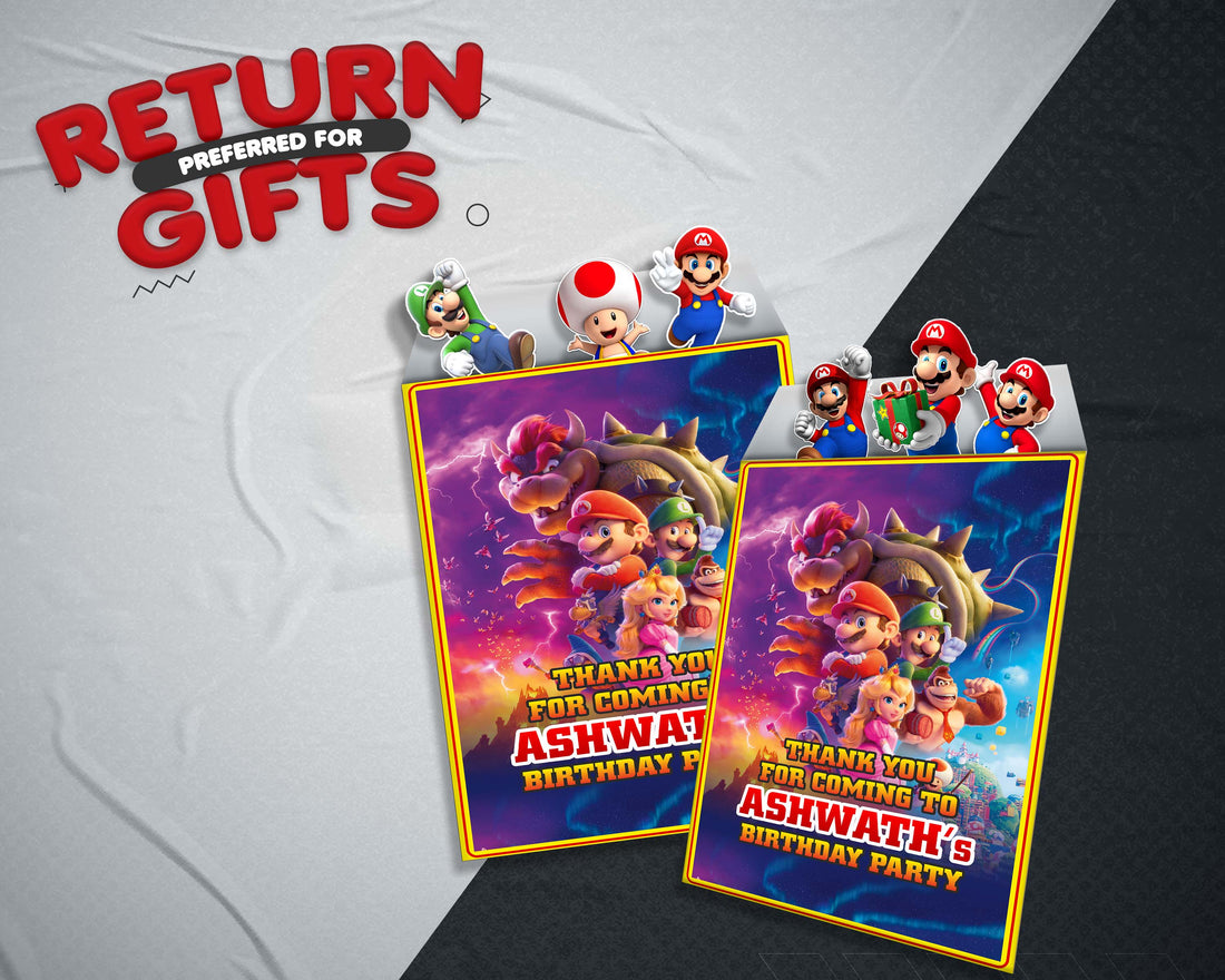 Super Mario Theme Mini Magnetic Return Gift Pack