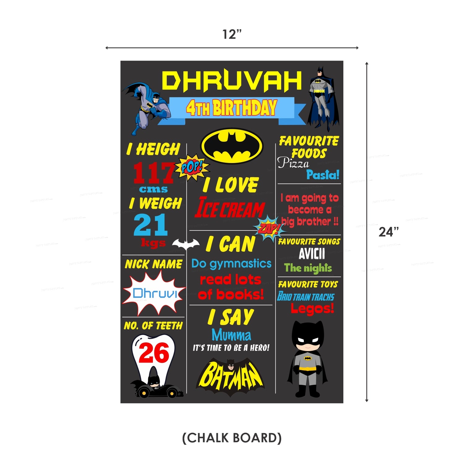 Batman Theme Premium Combo Kit