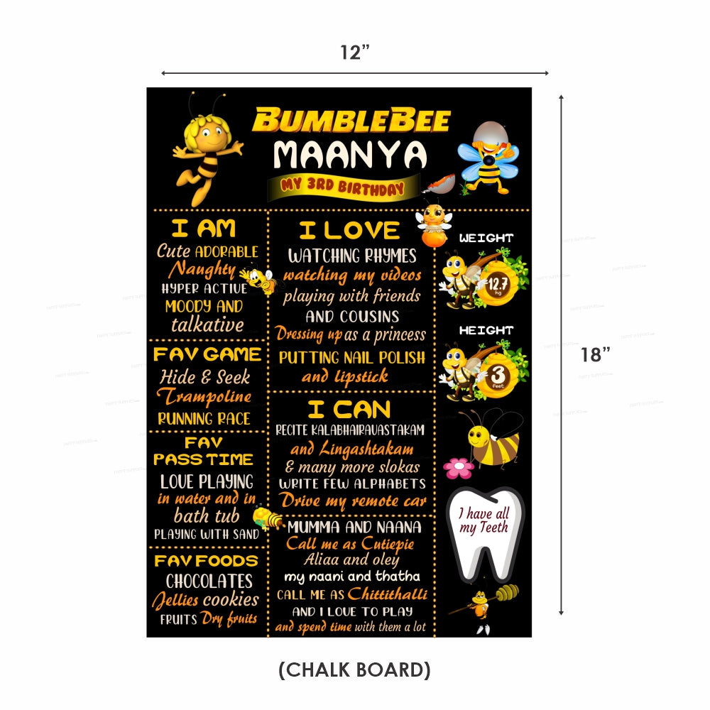 Bumble Bee Theme Premium Combo Kit