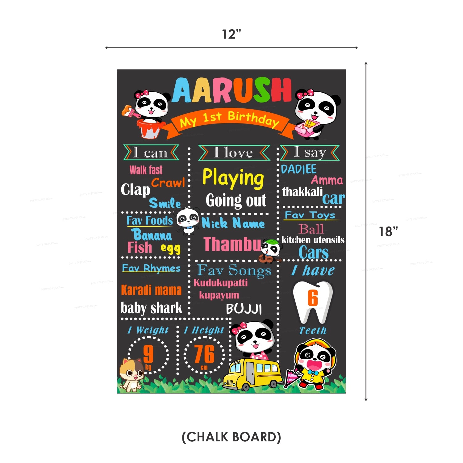 Baby Bus Theme Premium Kit