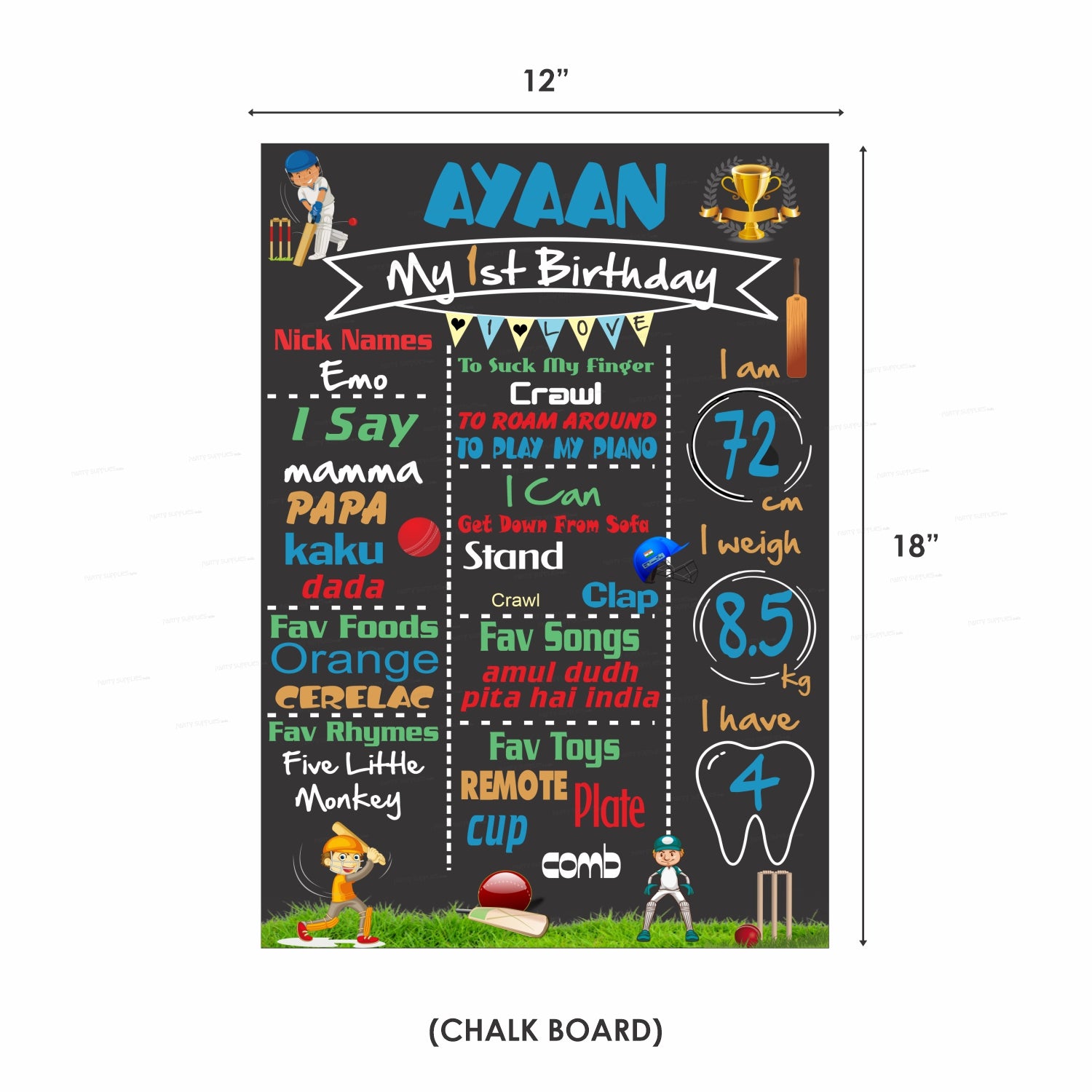 Cricket Theme Premium Kit